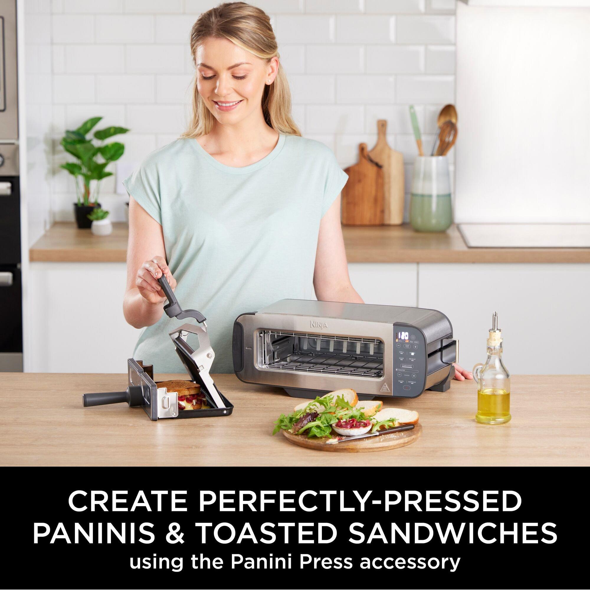 Stainless Steel - Ninja - Foodi 3-in-1 Toaster Grill & Panini Press ST202UK - 4