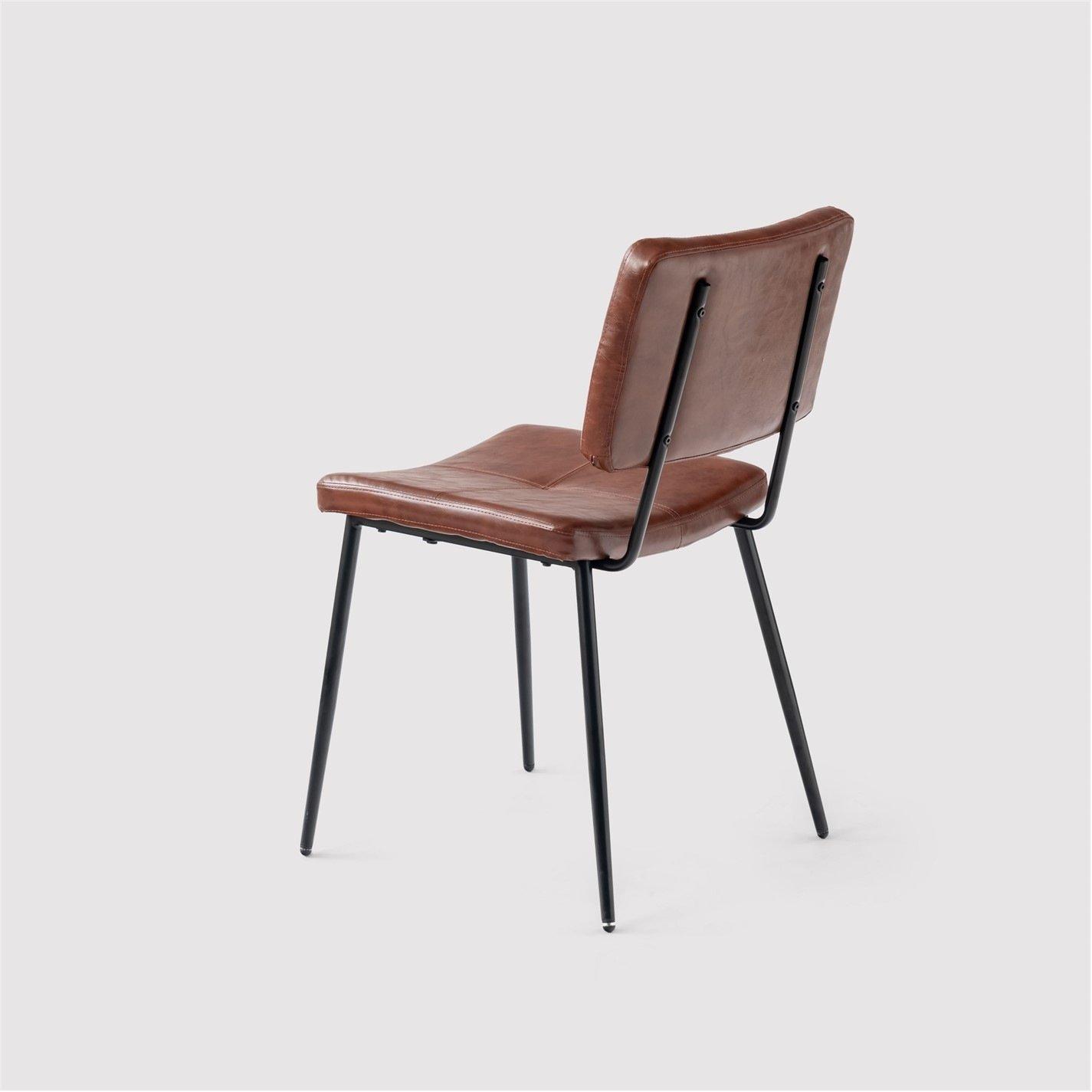 Brown - Urban Meuble - Modern Dining Chair Quilted Upholstery Stylish C - 8