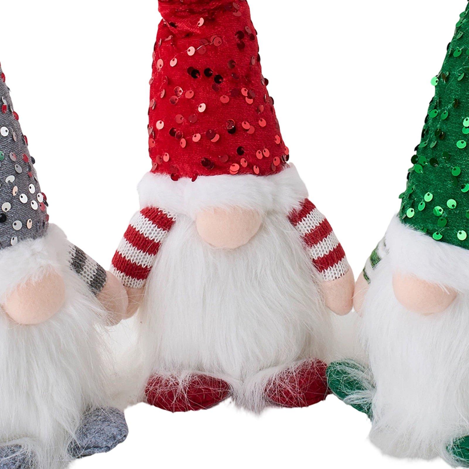 Multi - LIFE IDEAS - 3pcs Lighting Christmas Gnome Decorations - 7