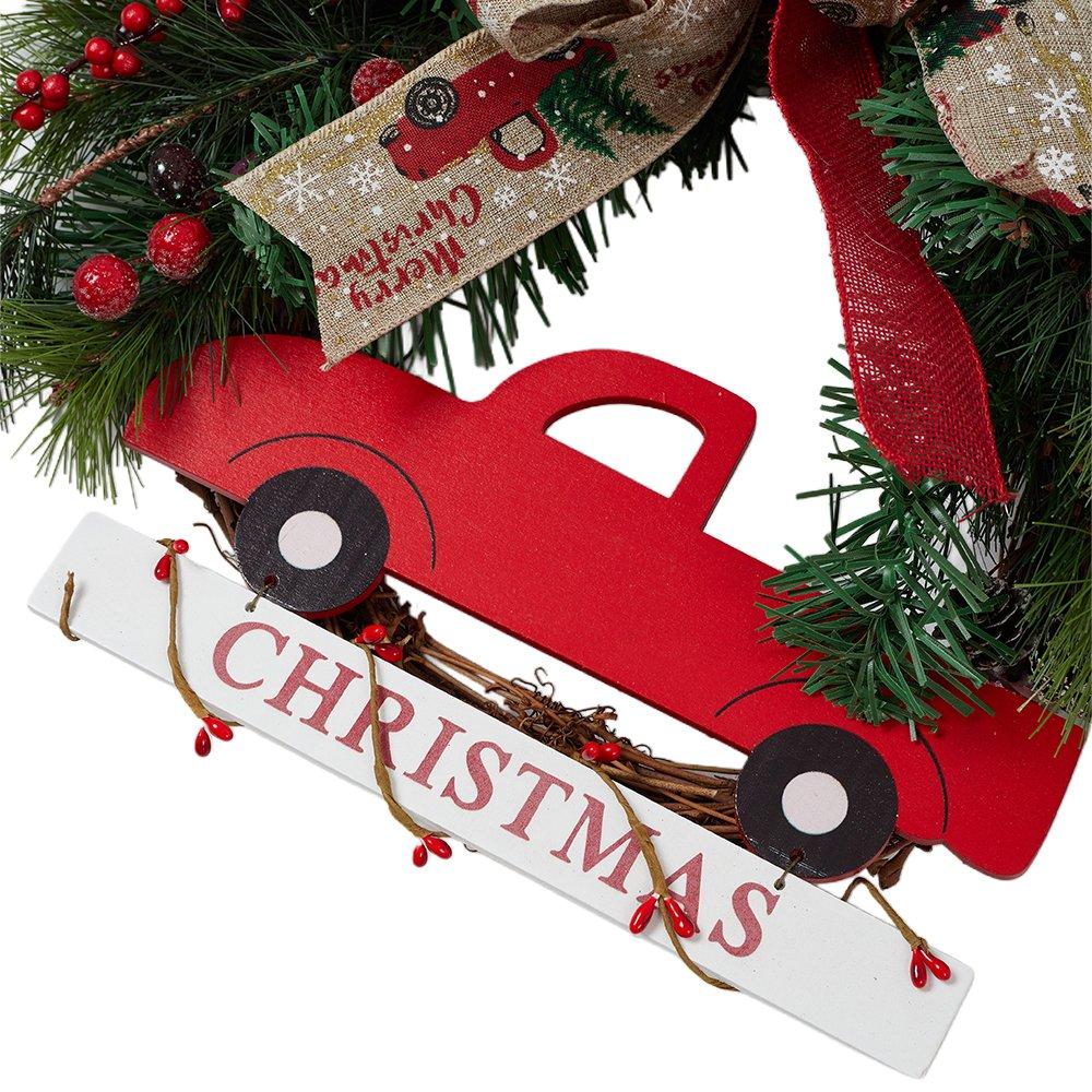 Green - LIFE IDEAS - 30cm Christmas Wreath - 5