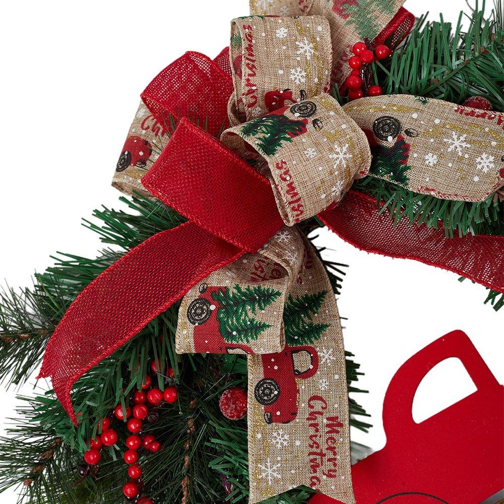 Green - LIFE IDEAS - 30cm Christmas Wreath - 6