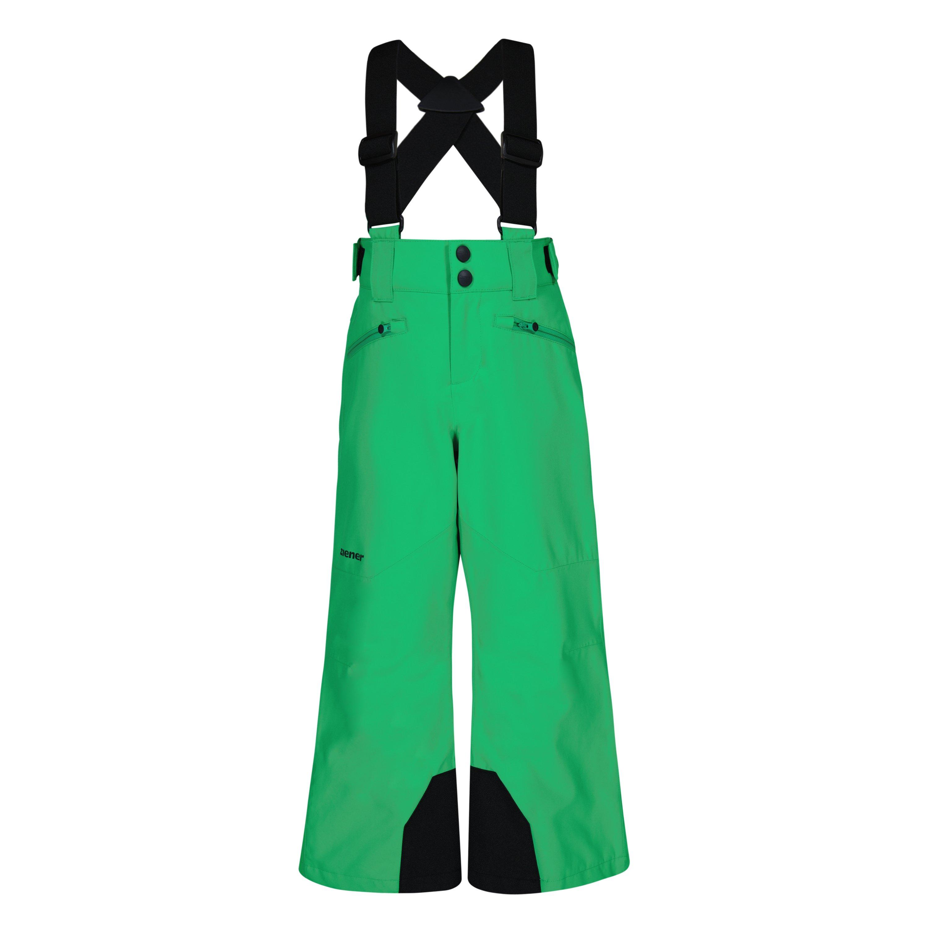 Green - Ziener - Unisex Kids' Ski Trousers - 1