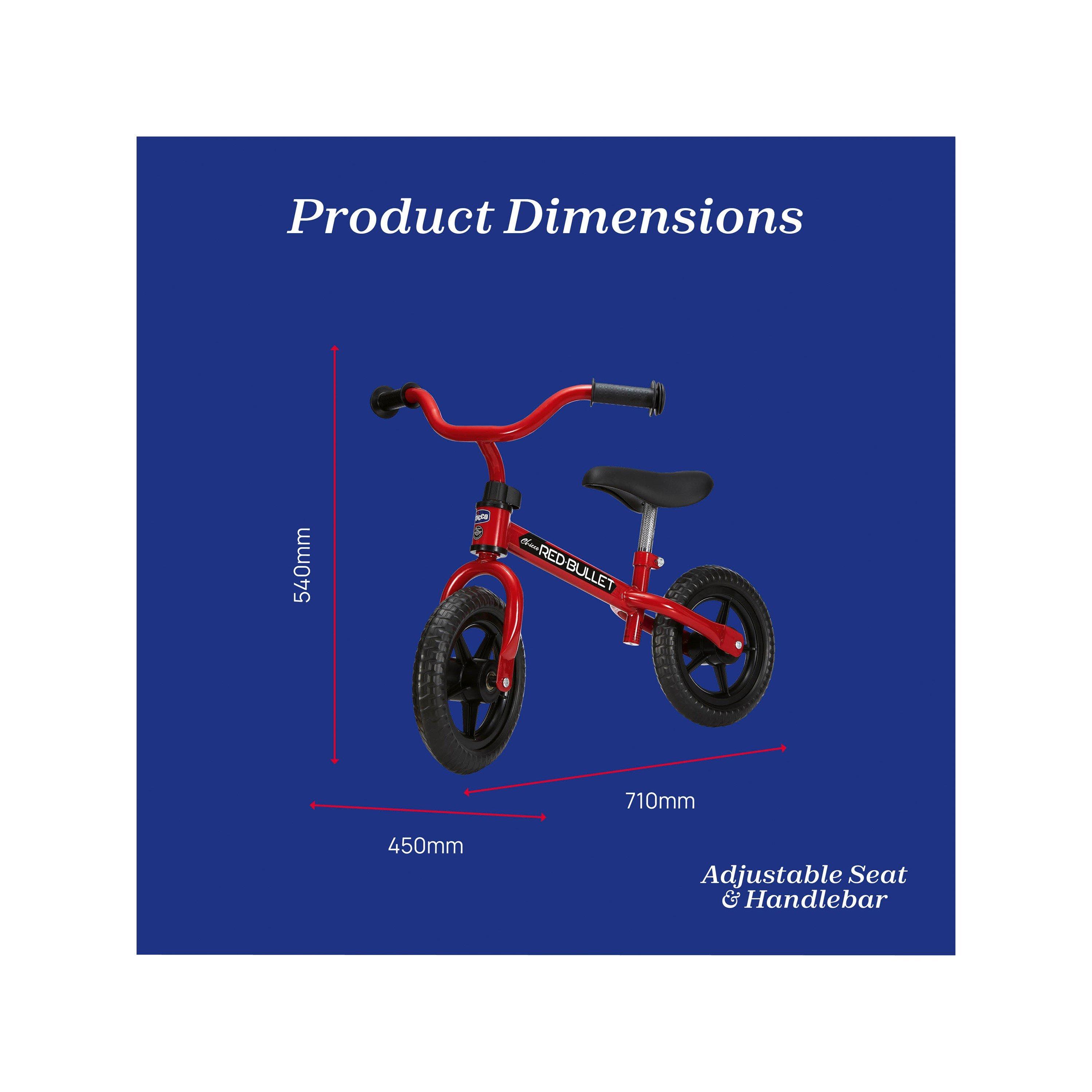 Red - Chicco - Red Bullet Balance Bike - 6