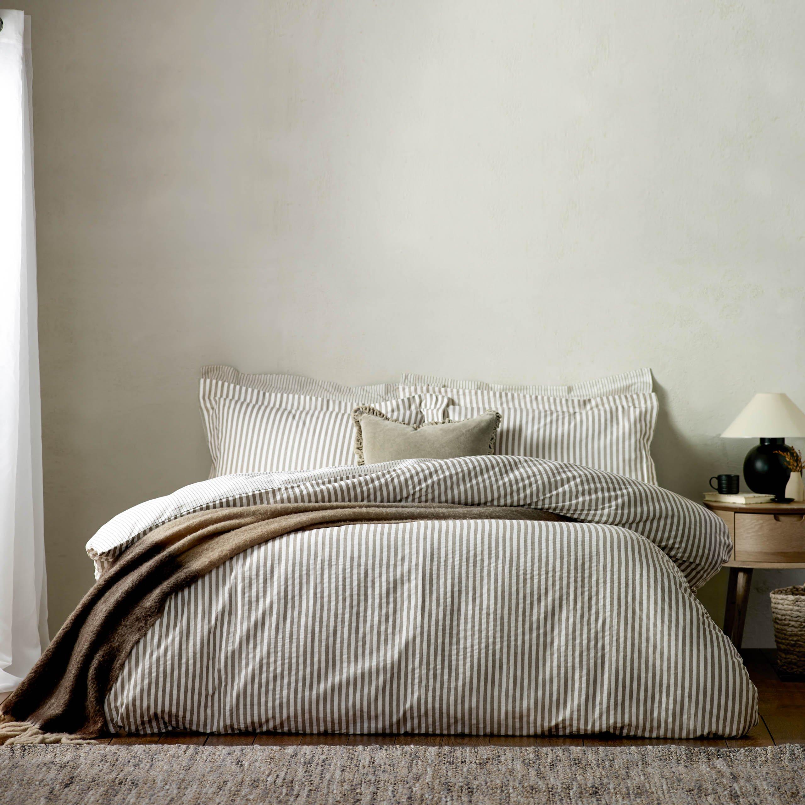 Mole - Yard - Hebden Stripe 100% Cotton Duvet Set - 1