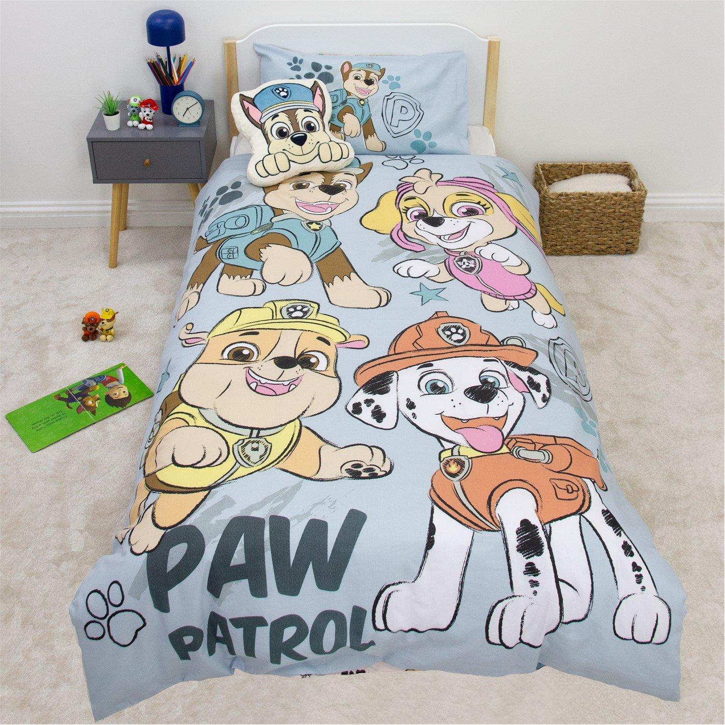 Paw Patrol  Kids Sketchy Single Panel Duvet - colour