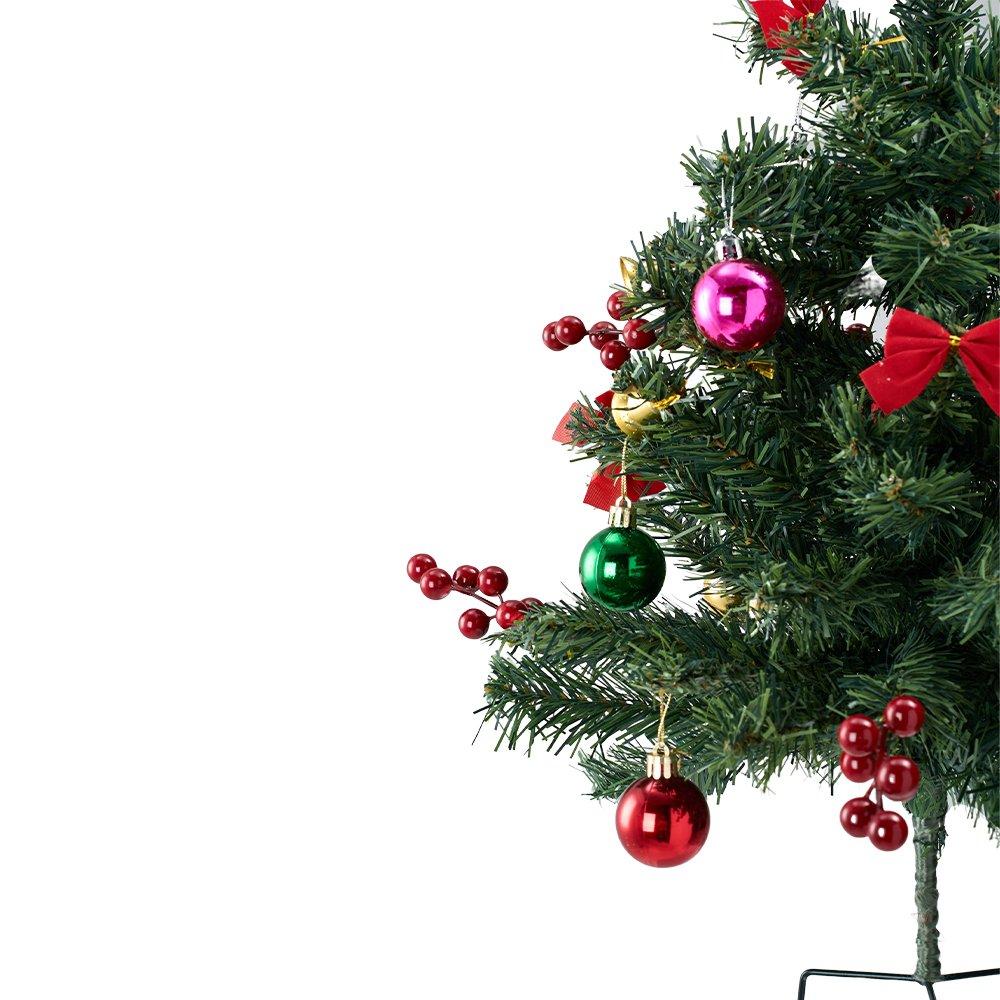 Green - LIFE IDEAS - 75cm PVC Ground-Plug Christmas Tree - 3