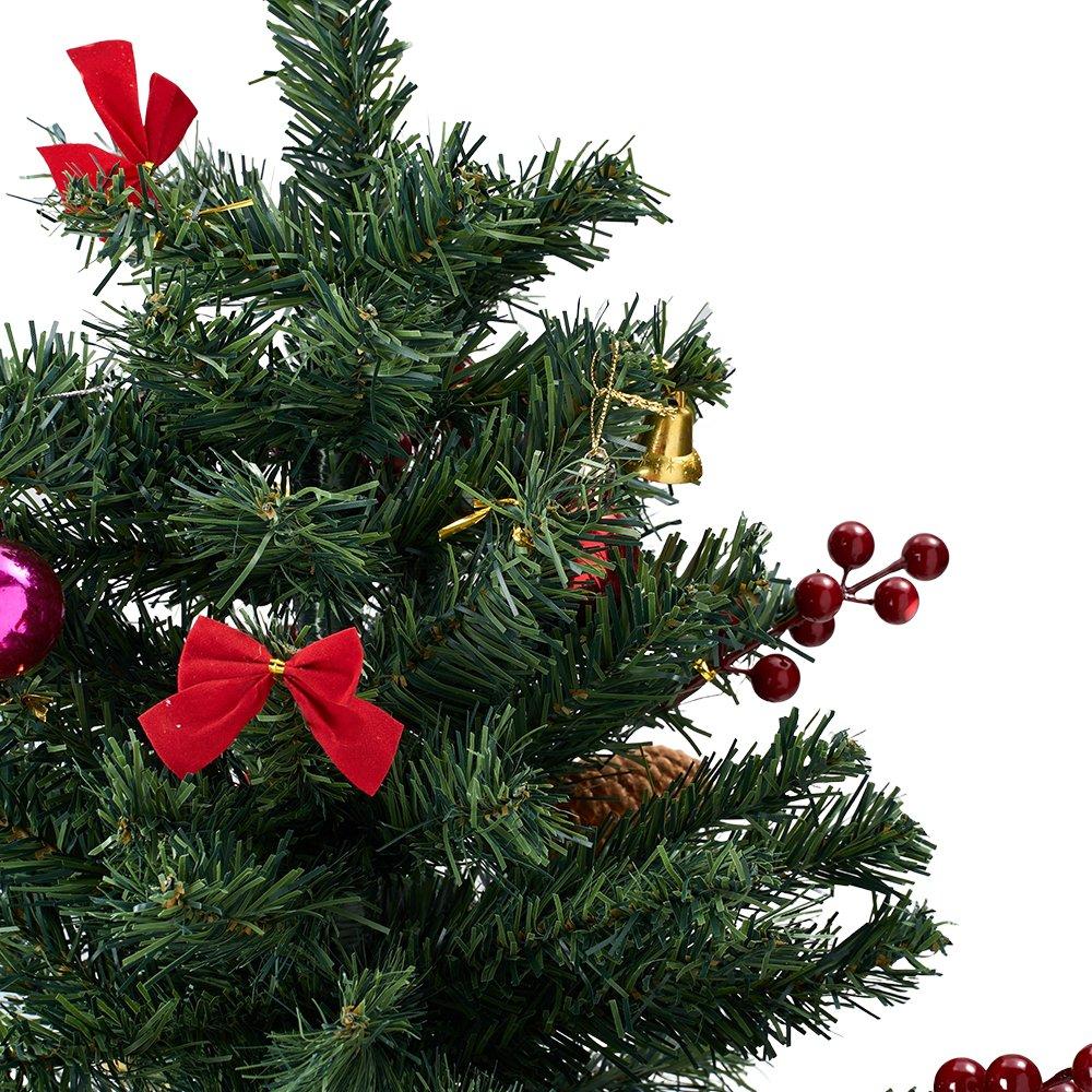 Green - LIFE IDEAS - 75cm PVC Ground-Plug Christmas Tree - 4