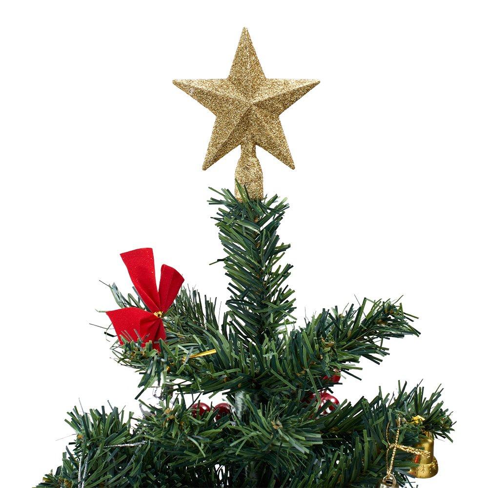 Green - LIFE IDEAS - 75cm PVC Ground-Plug Christmas Tree - 5