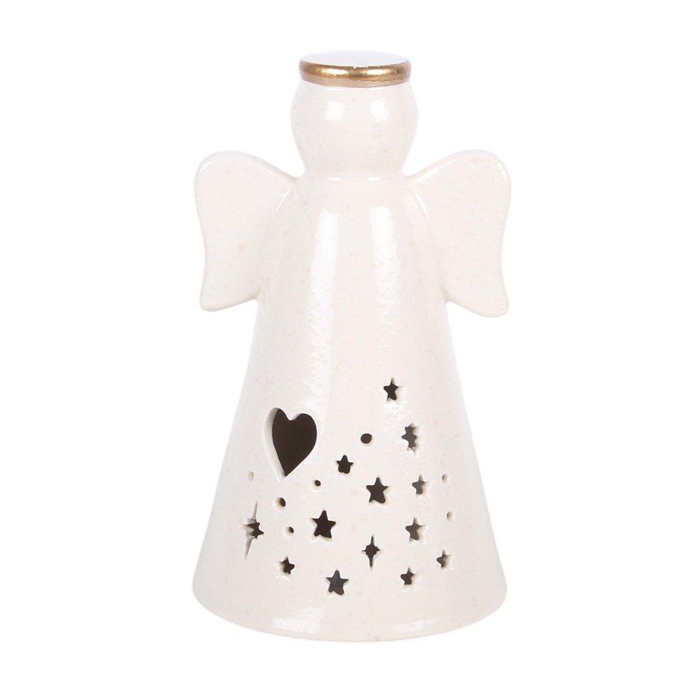 White - Something Different - Small LED Light Up Angel Decoration - 2