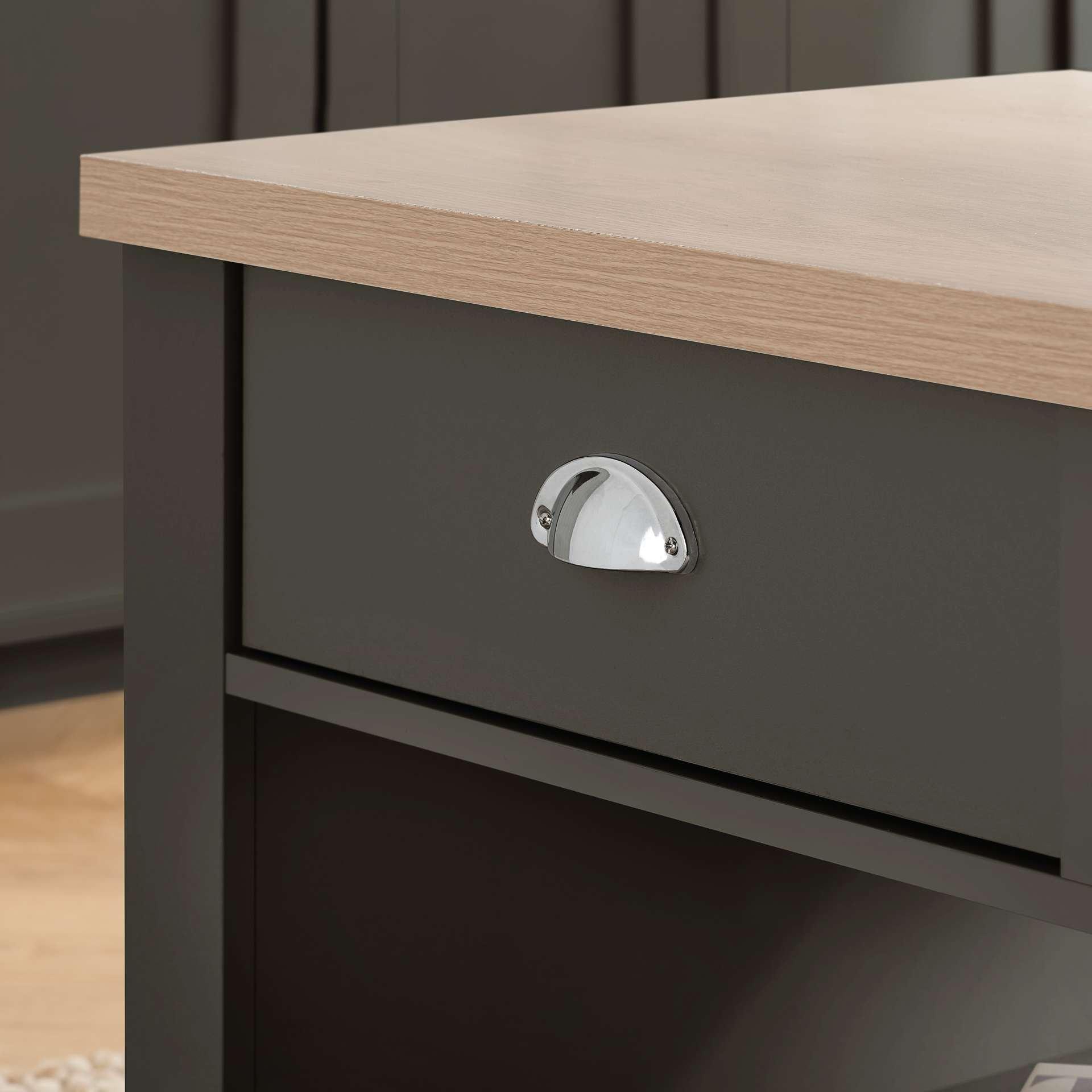 Grey - Birlea - Highgate 2 Drawer Coffee Table - 2