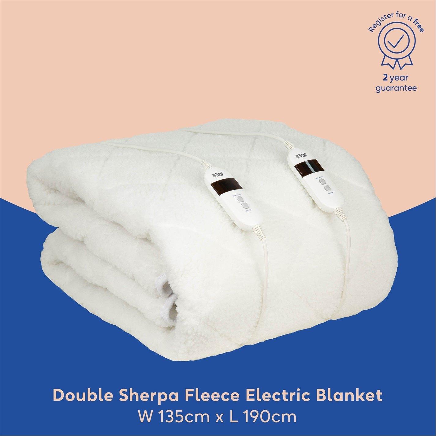 White - Russell Hobbs - RHBDB8004 Electric Blanket Double - 9