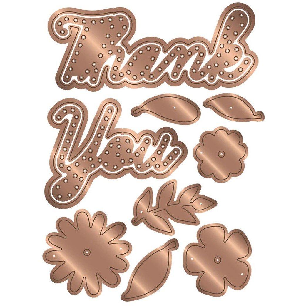 Multi - Crafters Companion - Gemini Cut ‘N’ Stitch Multi-Craft Die - Thank you - 2