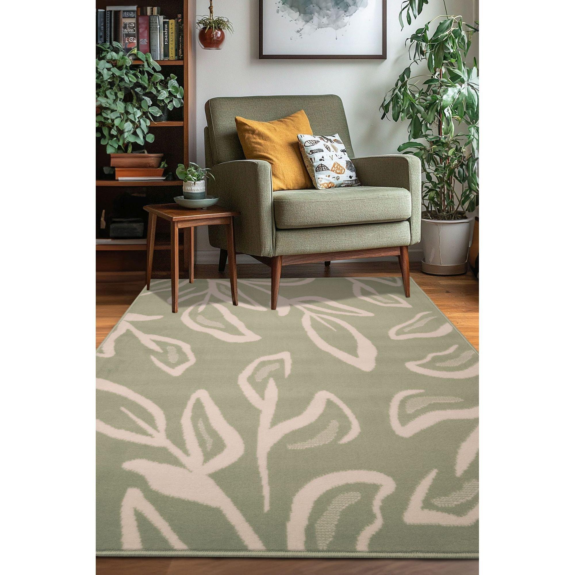 Homemaker  Maestro Leaf Rug Green - 160x230cm