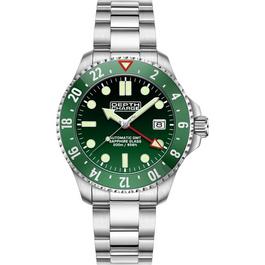 Depth Charge Stainless Steel Green Dial Dive Watch