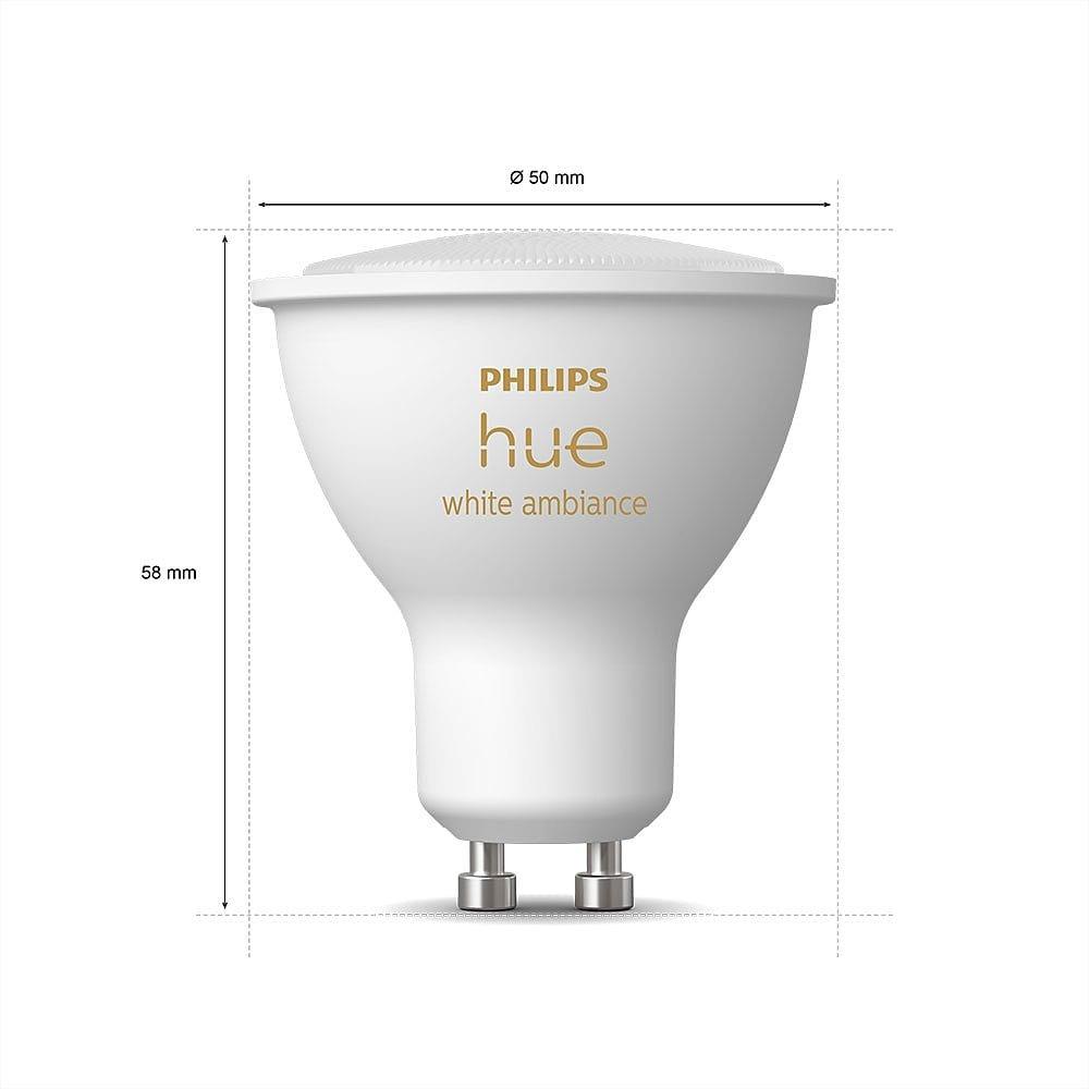 Bianco - Philips Hue - Dimmable White 5W GU10 2P - 2