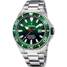 Festina Mens Festina Divers Watch with Steel Bracelet