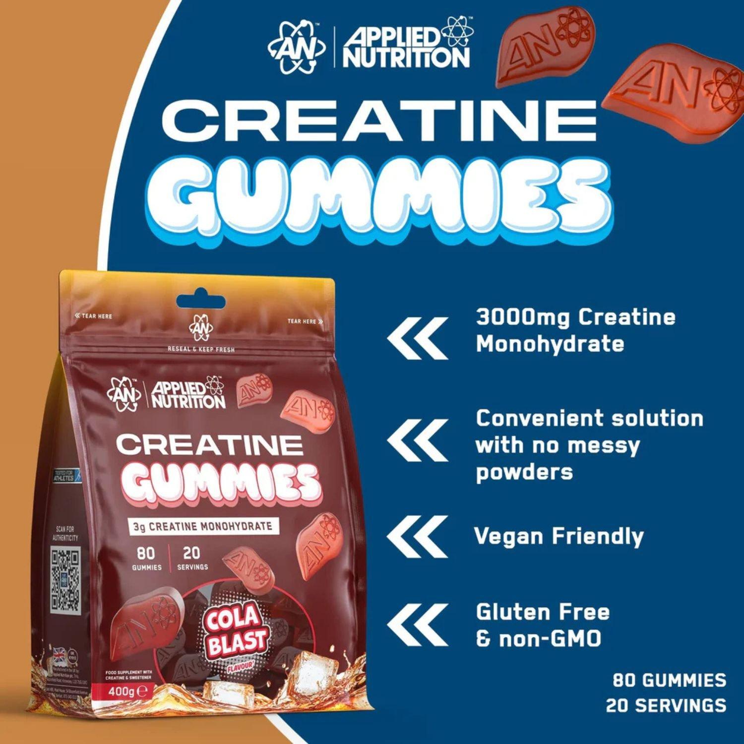 Cola Blast - Applied Nutrition - Applied Nutrition: Creatine Monohydrate Gummies (2 - 2
