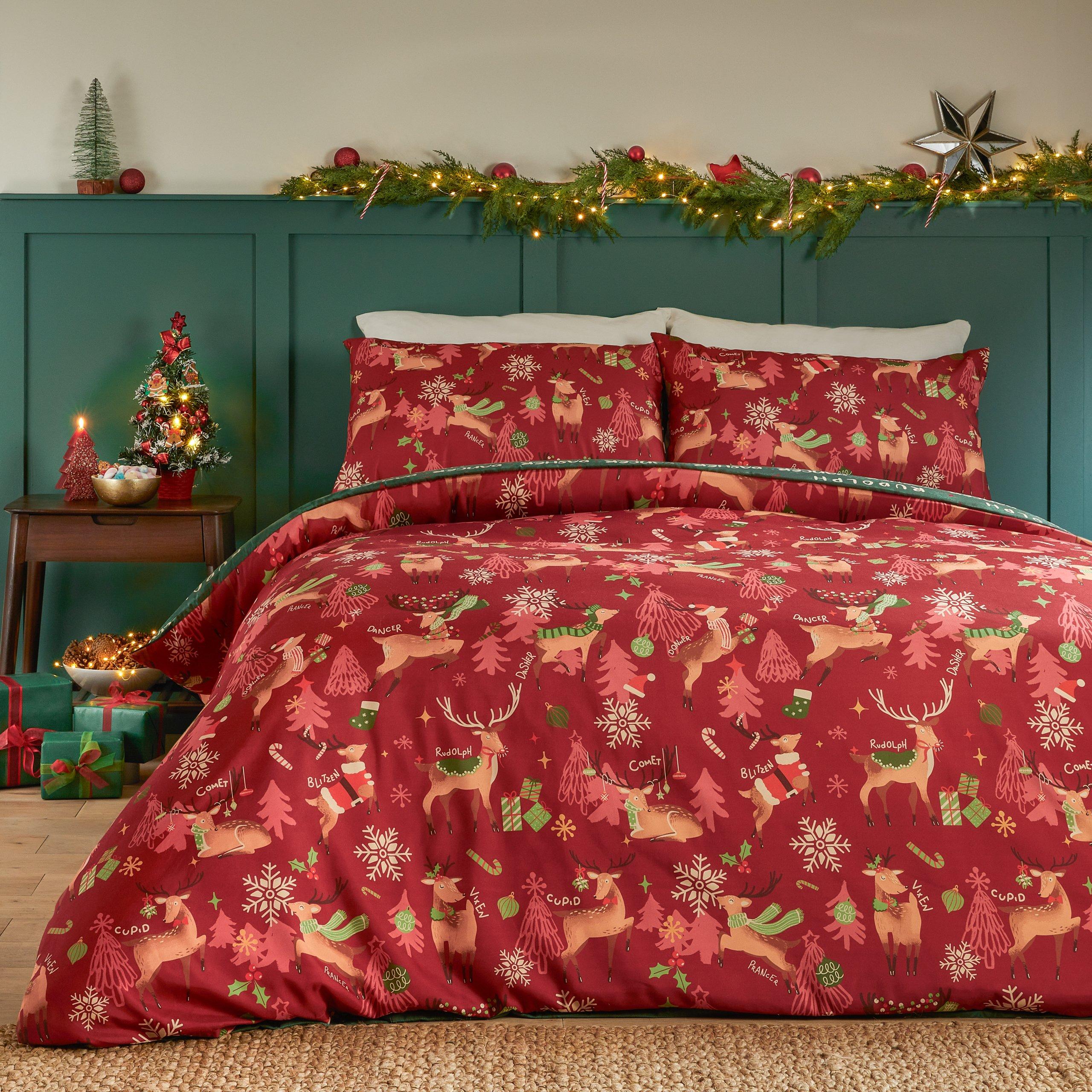 Red - Duvet Day - Sleigh Team Soft Touch Duvet Sets - 1