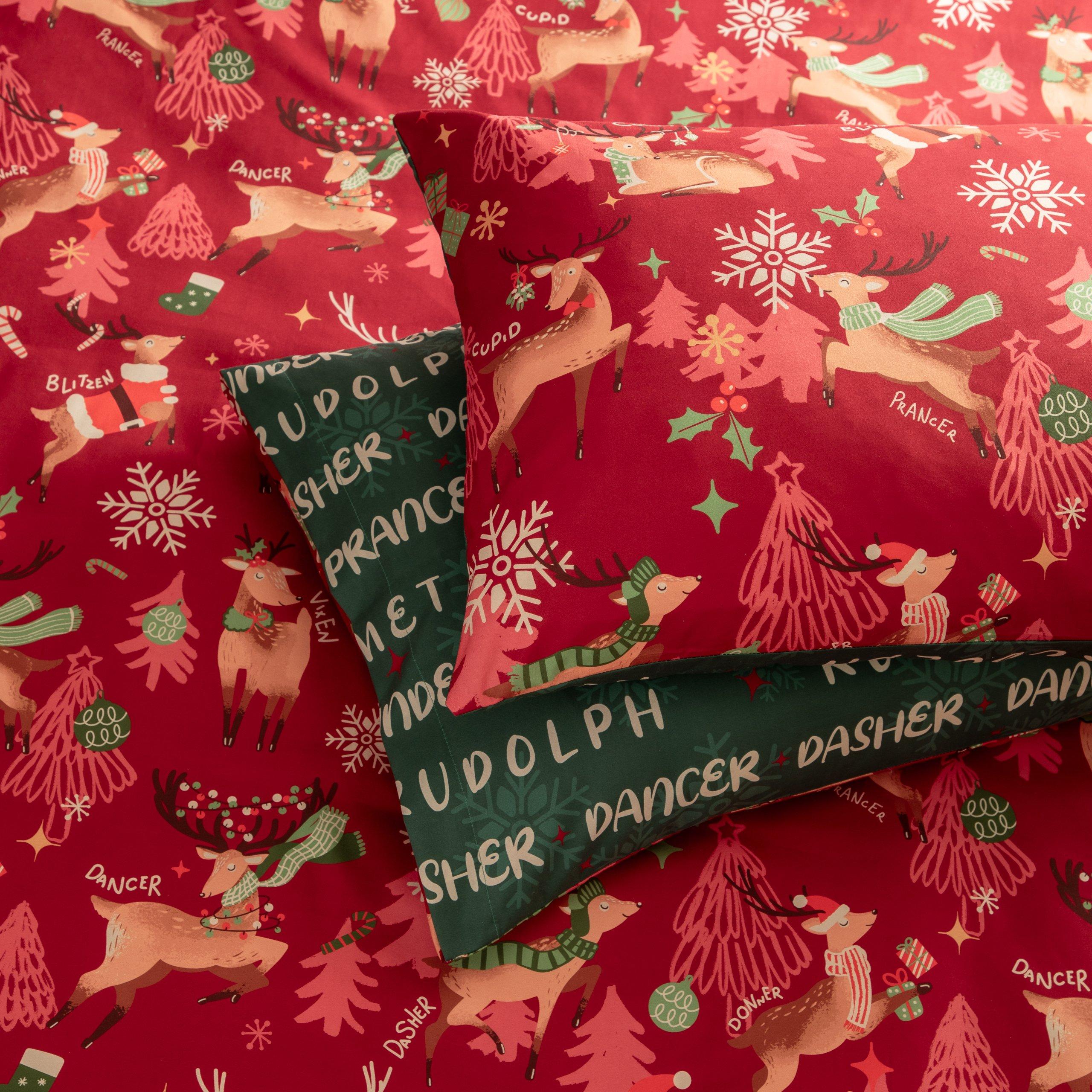Red - Duvet Day - Sleigh Team Soft Touch Duvet Sets - 3