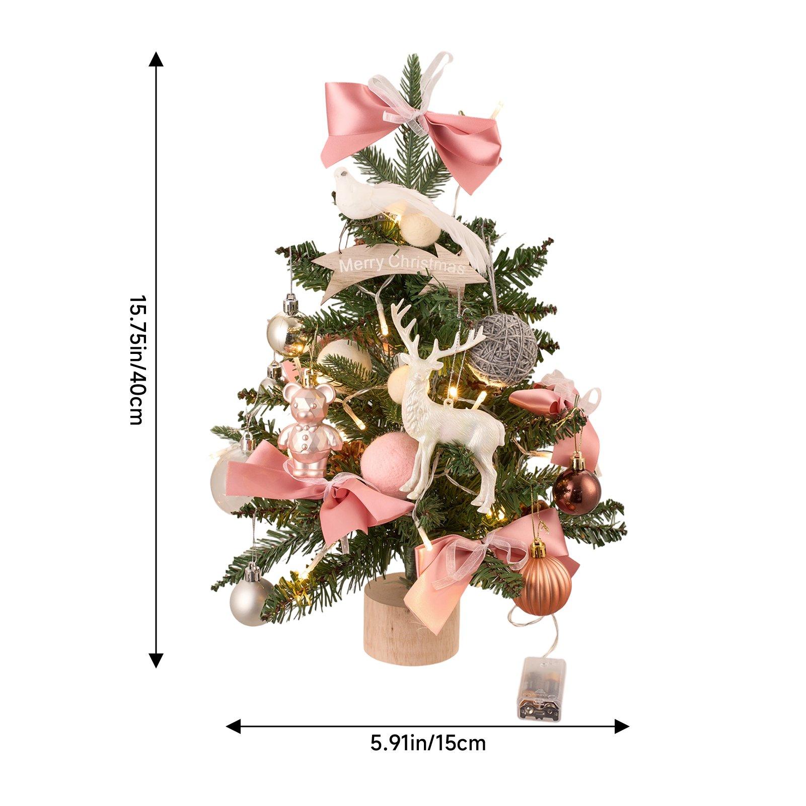 Pink - LIFE IDEAS - 45CM Mini Encrypted Christmas Tree - 2