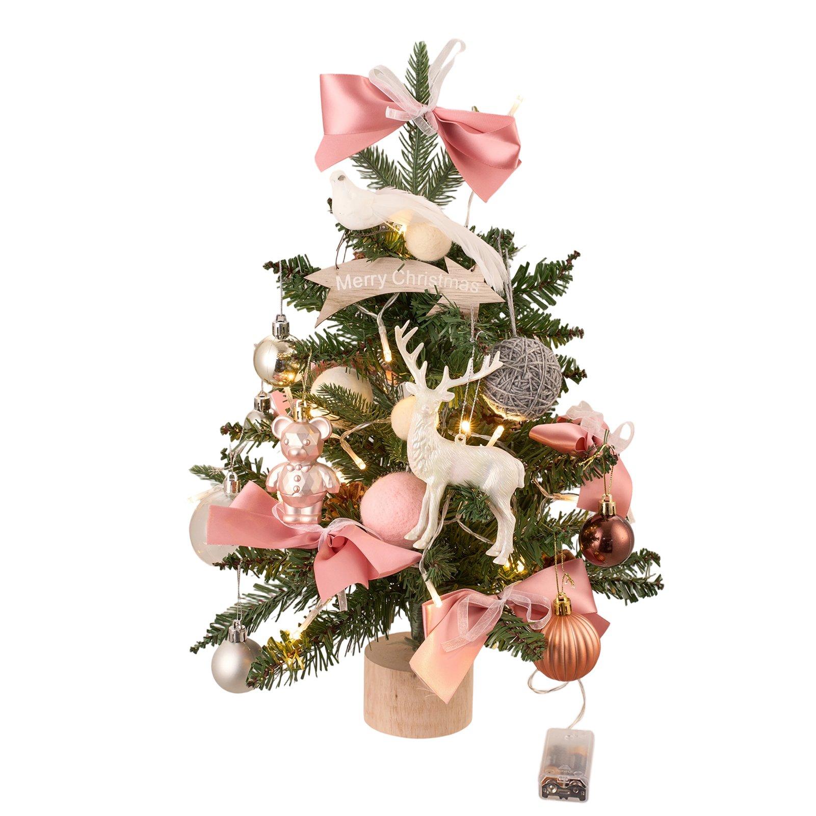 Pink - LIFE IDEAS - 45CM Mini Encrypted Christmas Tree - 3