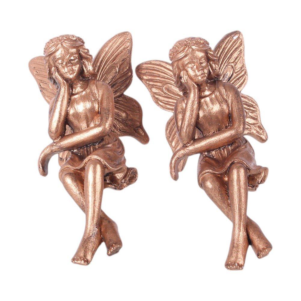 White - Something Different - Set of 2 Fairy Pot Hanger Ornaments - 2