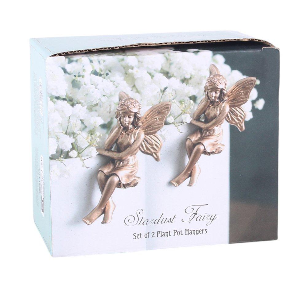 White - Something Different - Set of 2 Fairy Pot Hanger Ornaments - 4