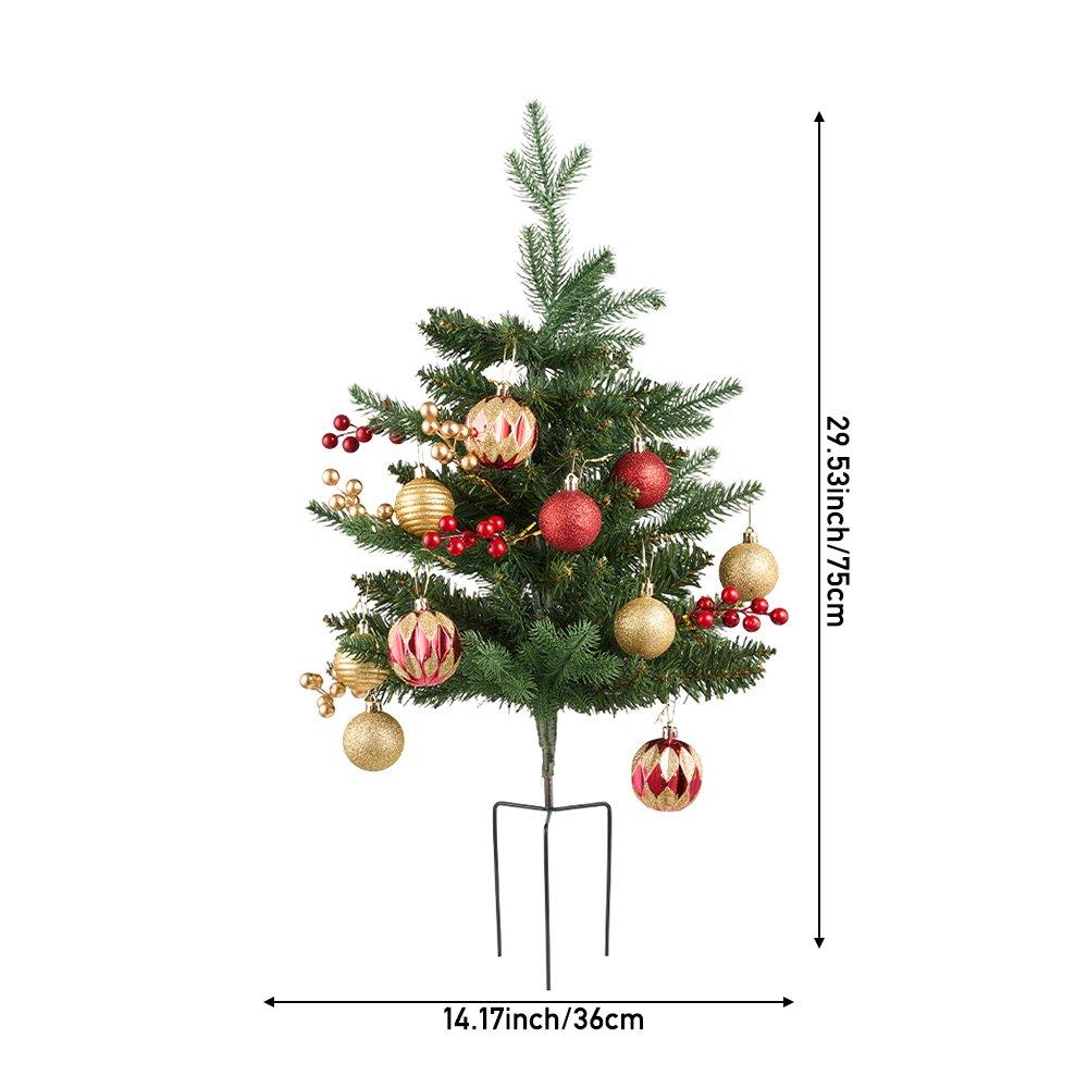 Green - LIFE IDEAS - 60cm PE Ground-Plug Christmas Tree - 2