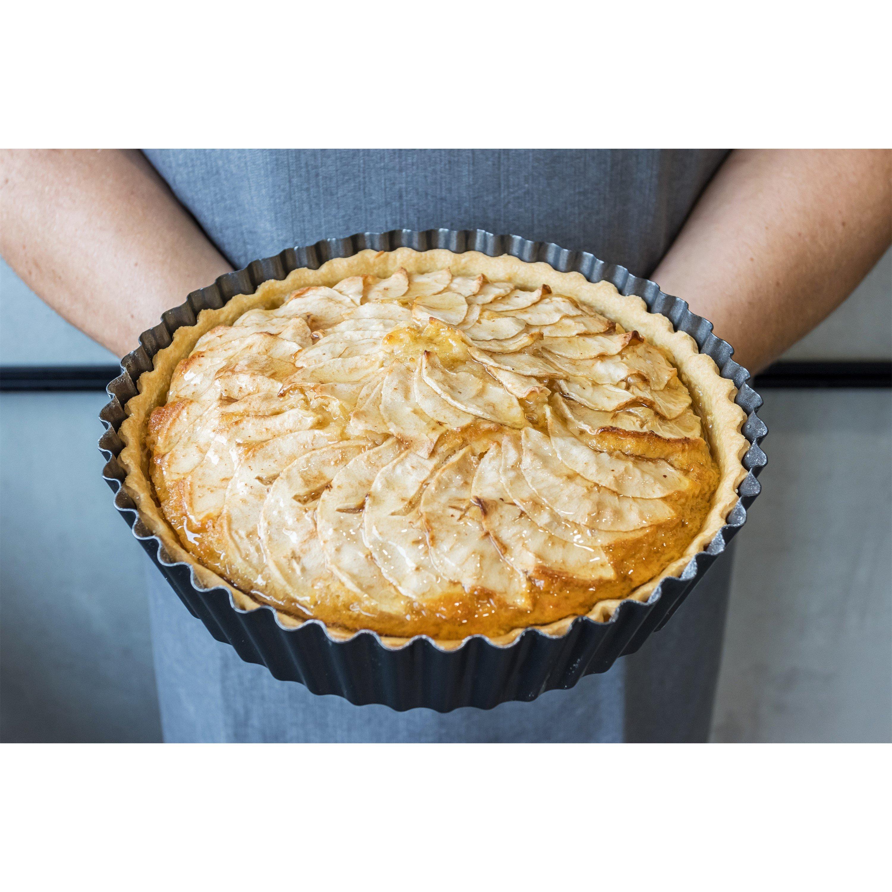 Black - MasterClass - MasterClass Non-Stick Extra Deep Fluted Flan Tin - 3