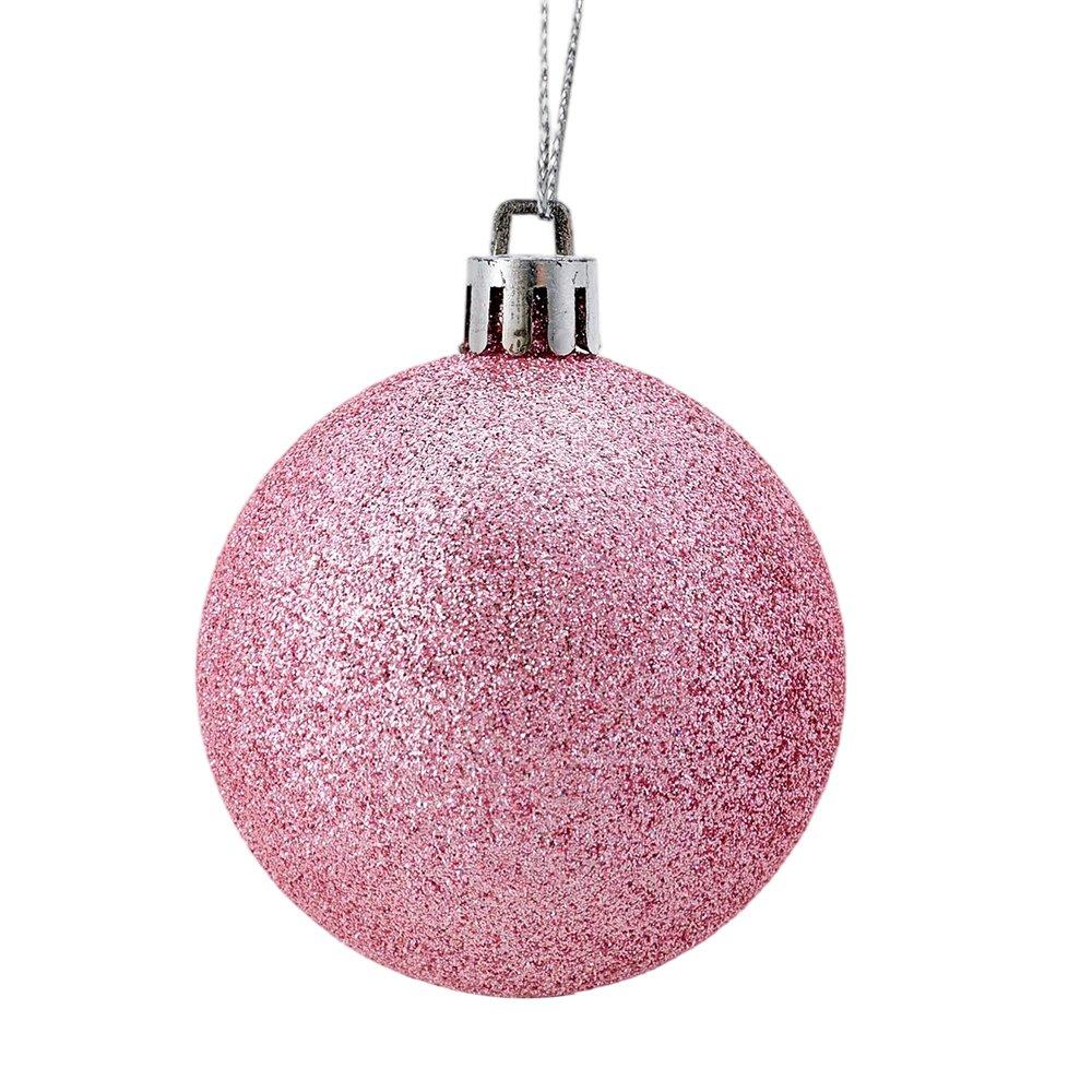 Pink - LIFE IDEAS - 100pcs Christmas Bauble Ornaments - 5