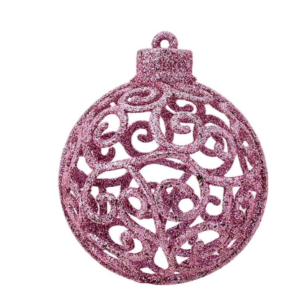 Pink - LIFE IDEAS - 100pcs Christmas Bauble Ornaments - 6