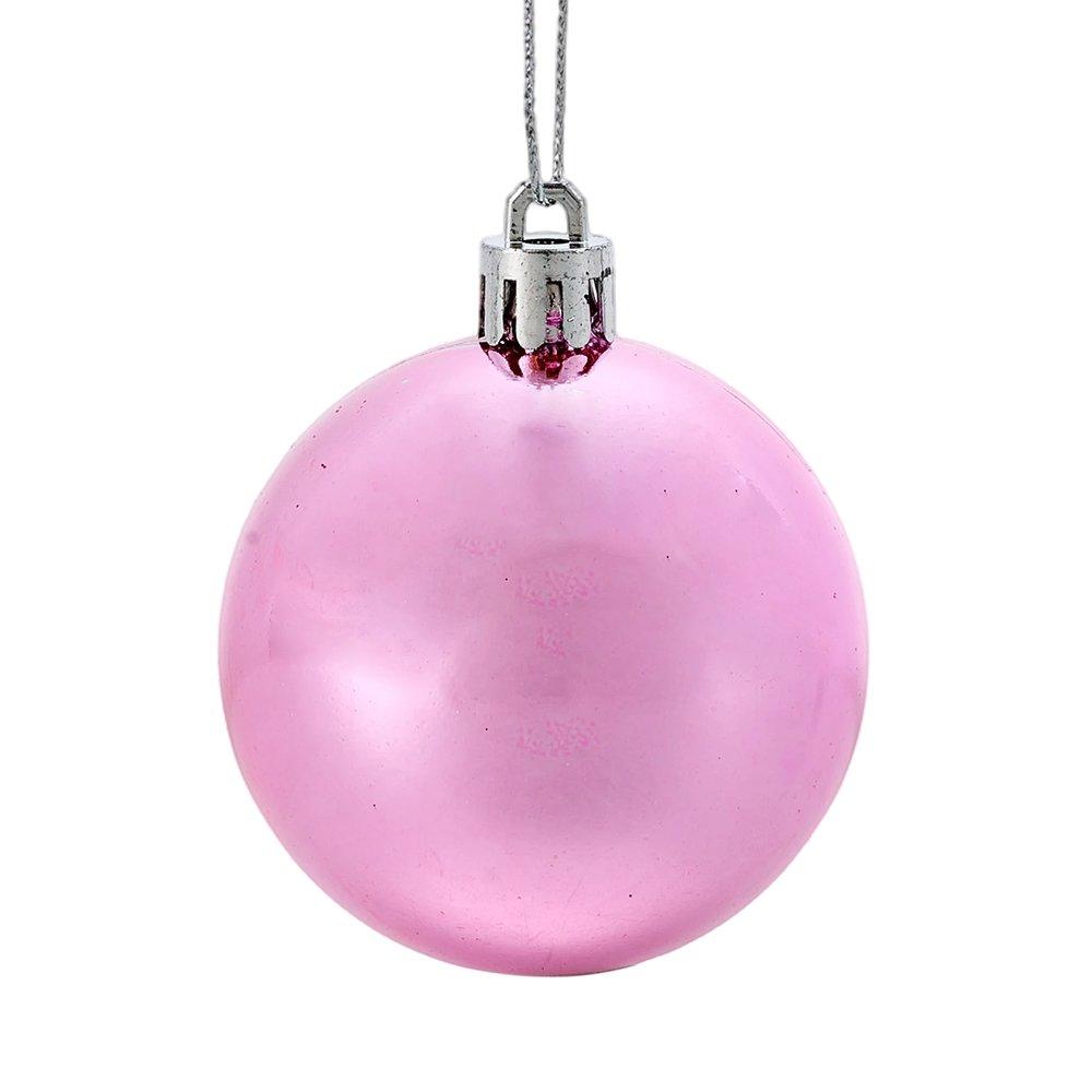 Pink - LIFE IDEAS - 100pcs Christmas Bauble Ornaments - 7