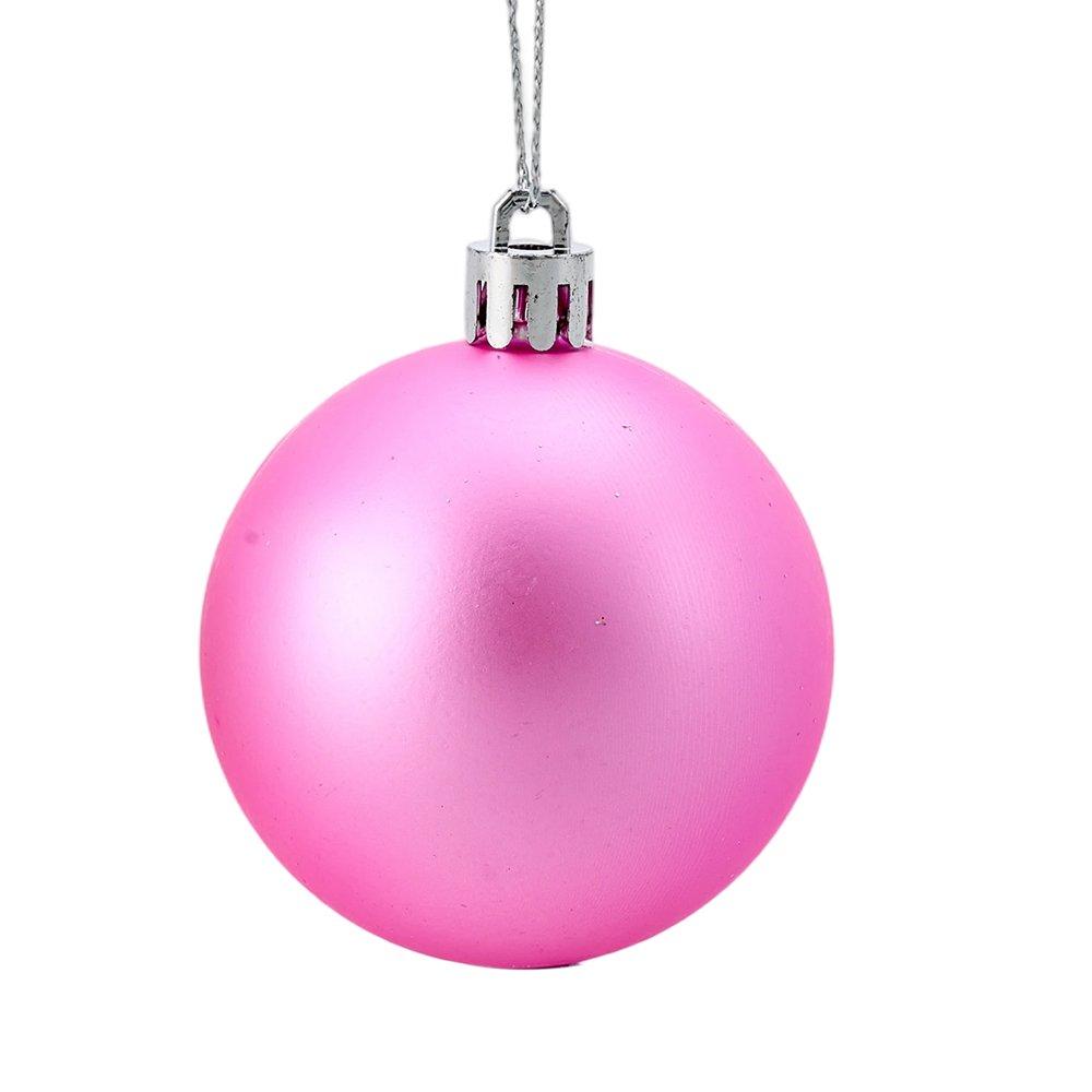 Pink - LIFE IDEAS - 100pcs Christmas Bauble Ornaments - 8