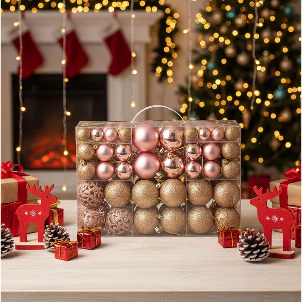 100pcs Christmas Bauble Ornaments