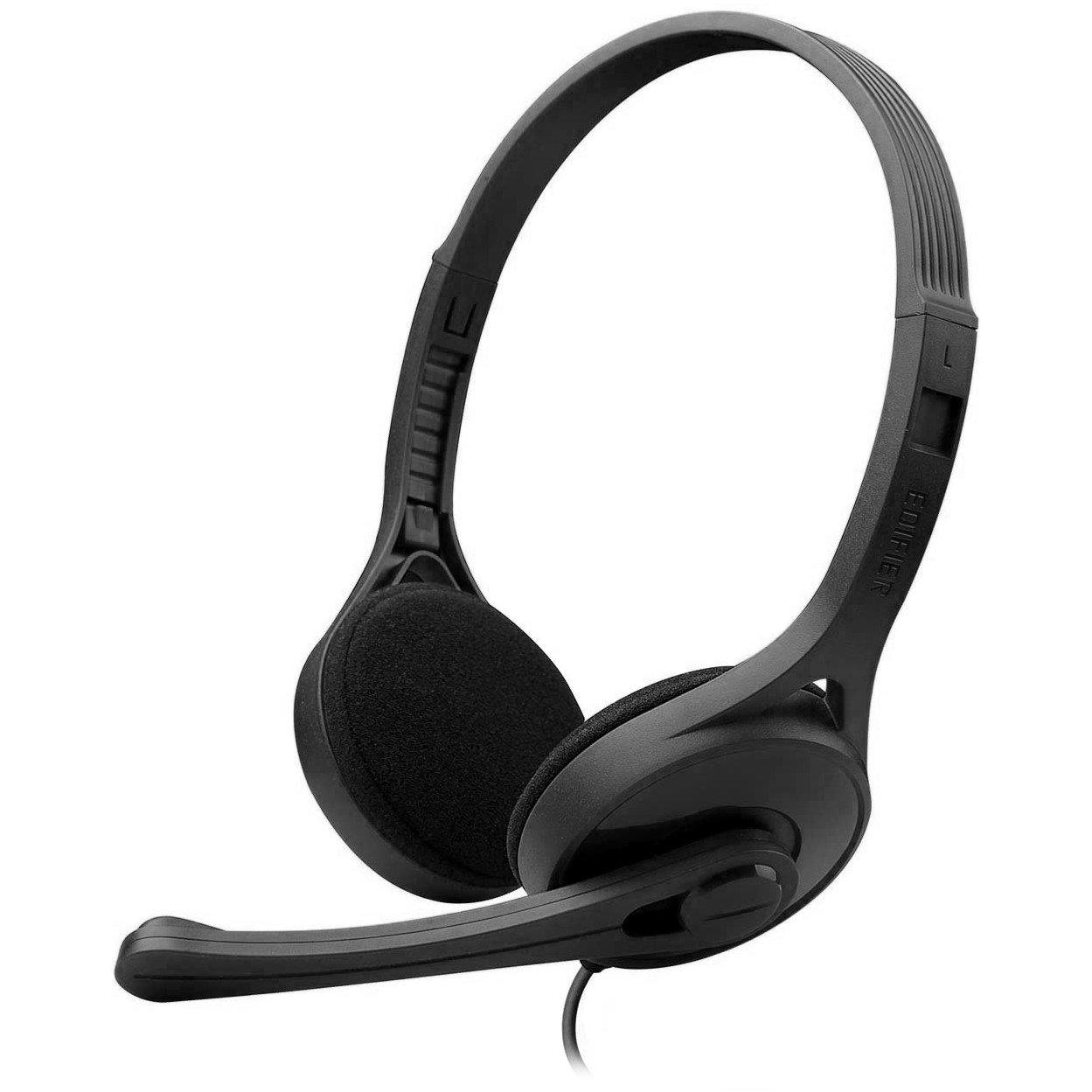 Black - Edifier - K550 PC Laptop Computer 3.5mm Jack Headset - 1