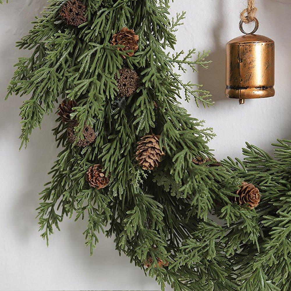 Green - LIFE IDEAS - Pre-Lit Front Door Christmas Wreath - 4