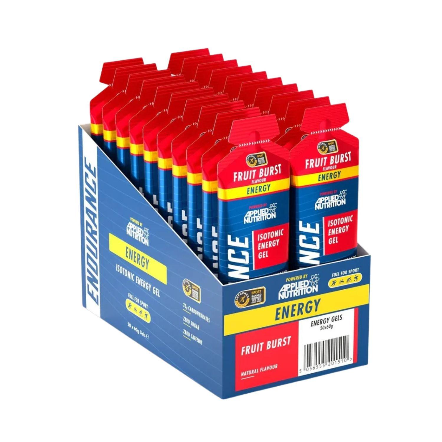 Fruit Burst - Applied Nutrition - Endurance Isotonic Energy Gels (20 x 60g Gels) - 1