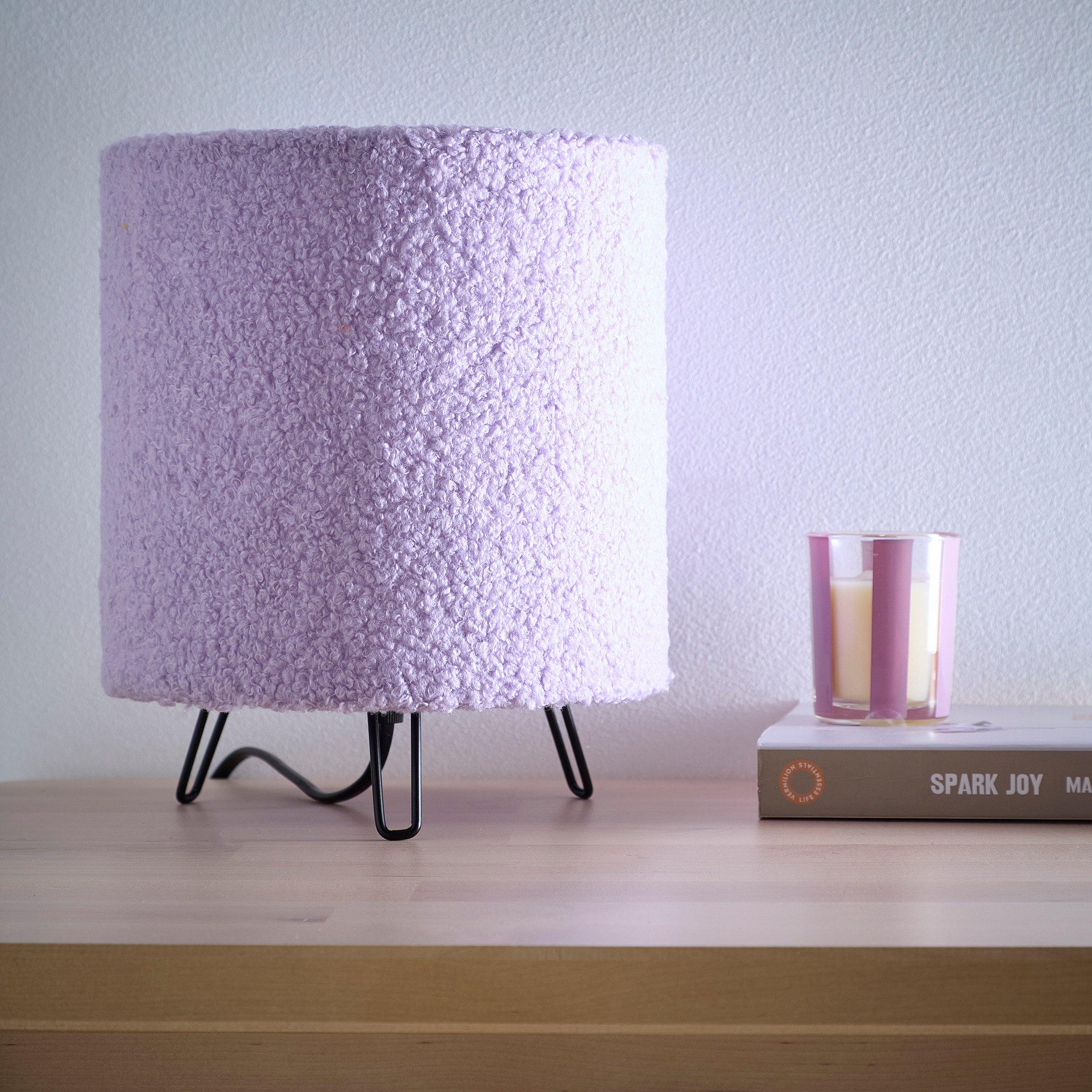 Lilack - K Living - Miami Lilac Linen Table Lamp - 1