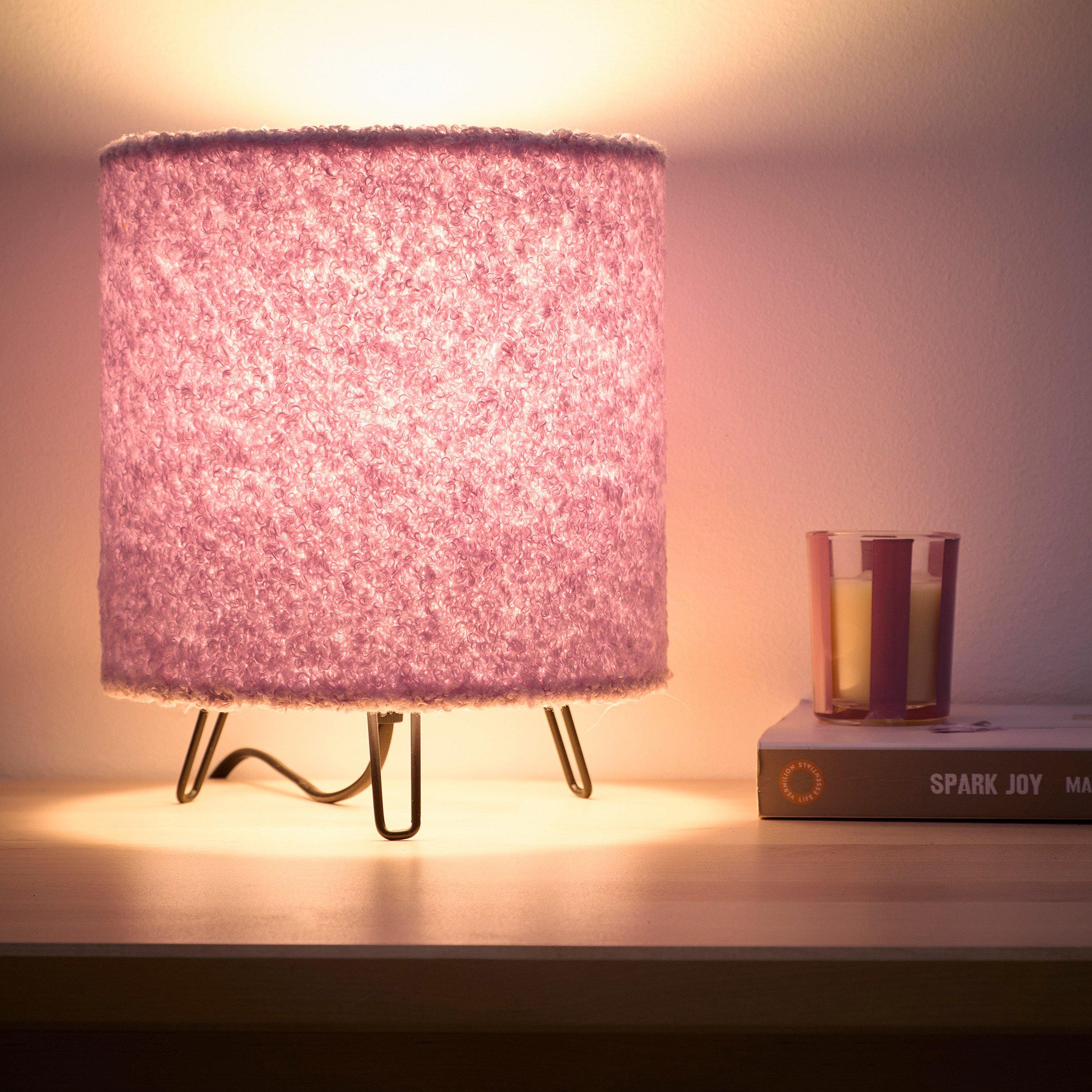 Lilack - K Living - Miami Lilac Linen Table Lamp - 2