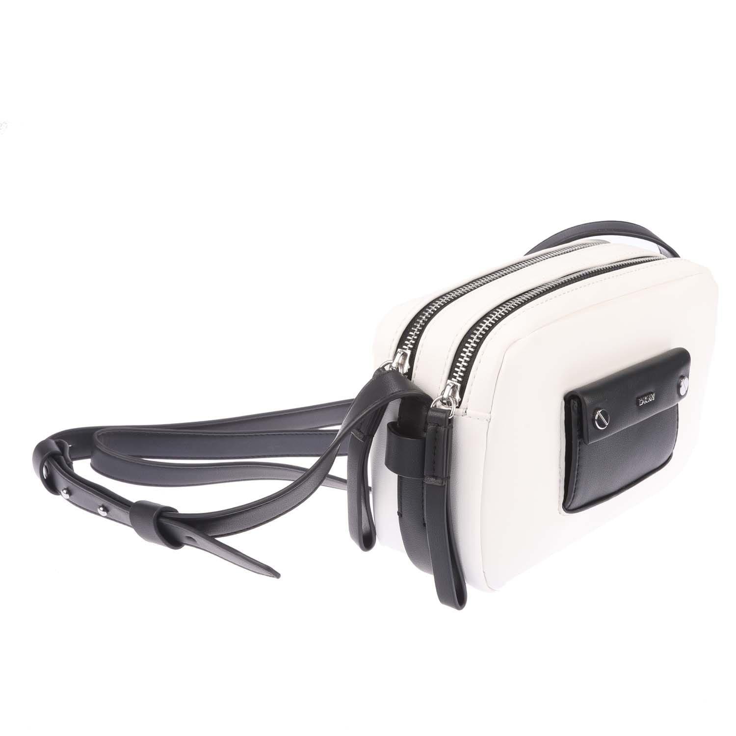 White Black - DKNY - Ara Camera Dz Crossbody Bag - 4