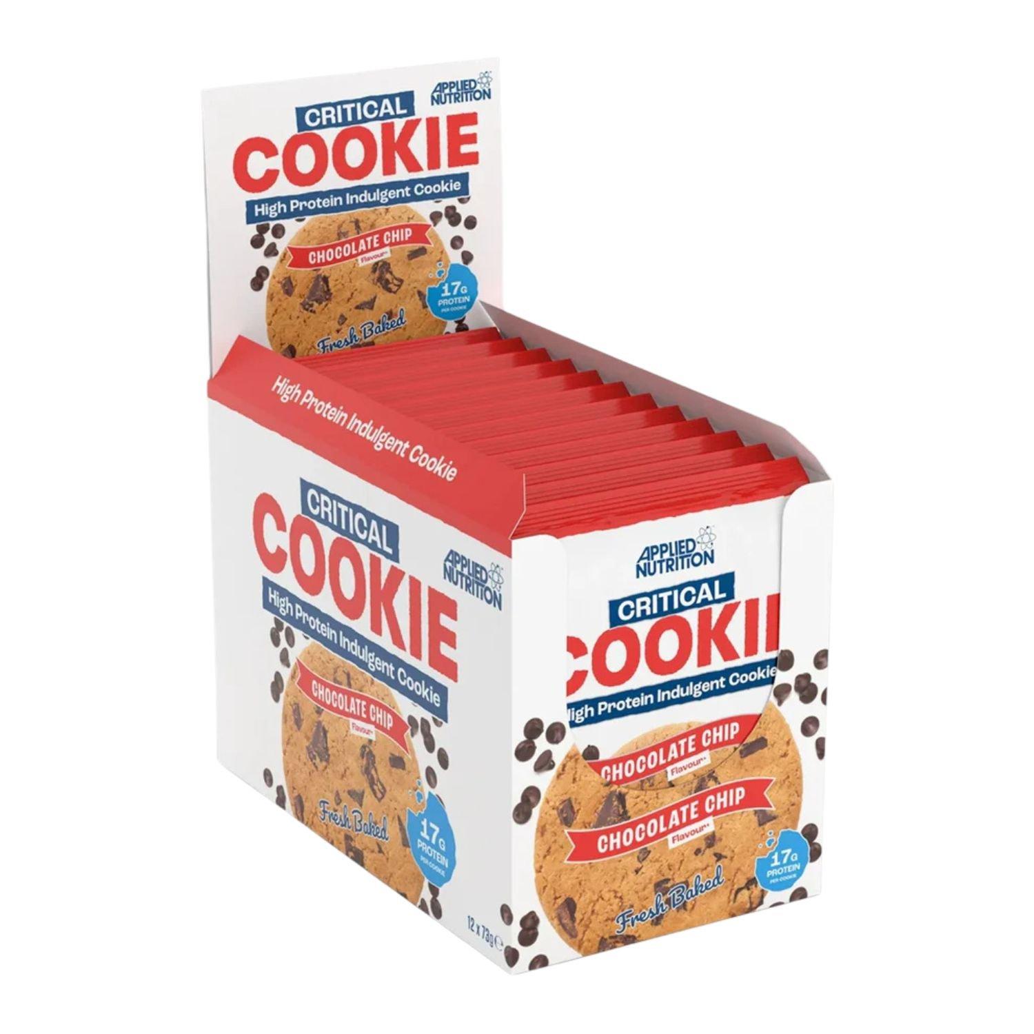 Applied Nutrition  Critical Cookie (12 X 85G Cookies) - Chocolate Chip - Pack of 12