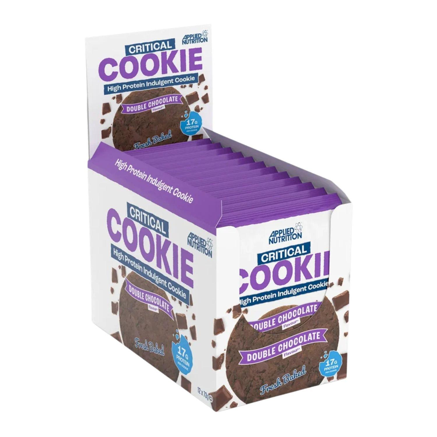Applied Nutrition  Critical Cookie (12 X 85G Cookies) - Double Chocolat - Pack of 12