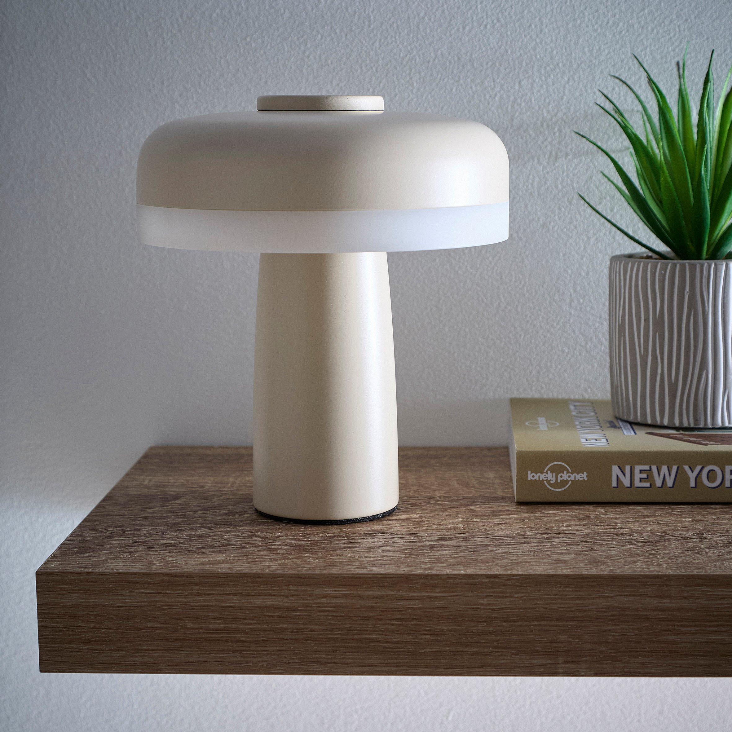 Cream - K Living - Lyon Cream Rechargeable Led Table Lamp - 1