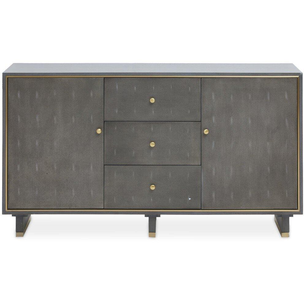 Fifty Five South  Deskey Three Drawer Sideboard - Grey