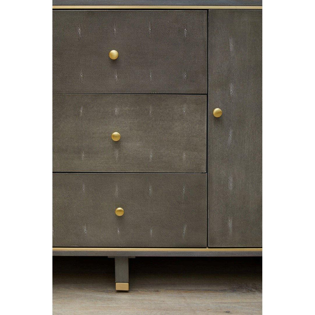 Grey - Fifty Five South - Deskey Three Drawer Sideboard - 2