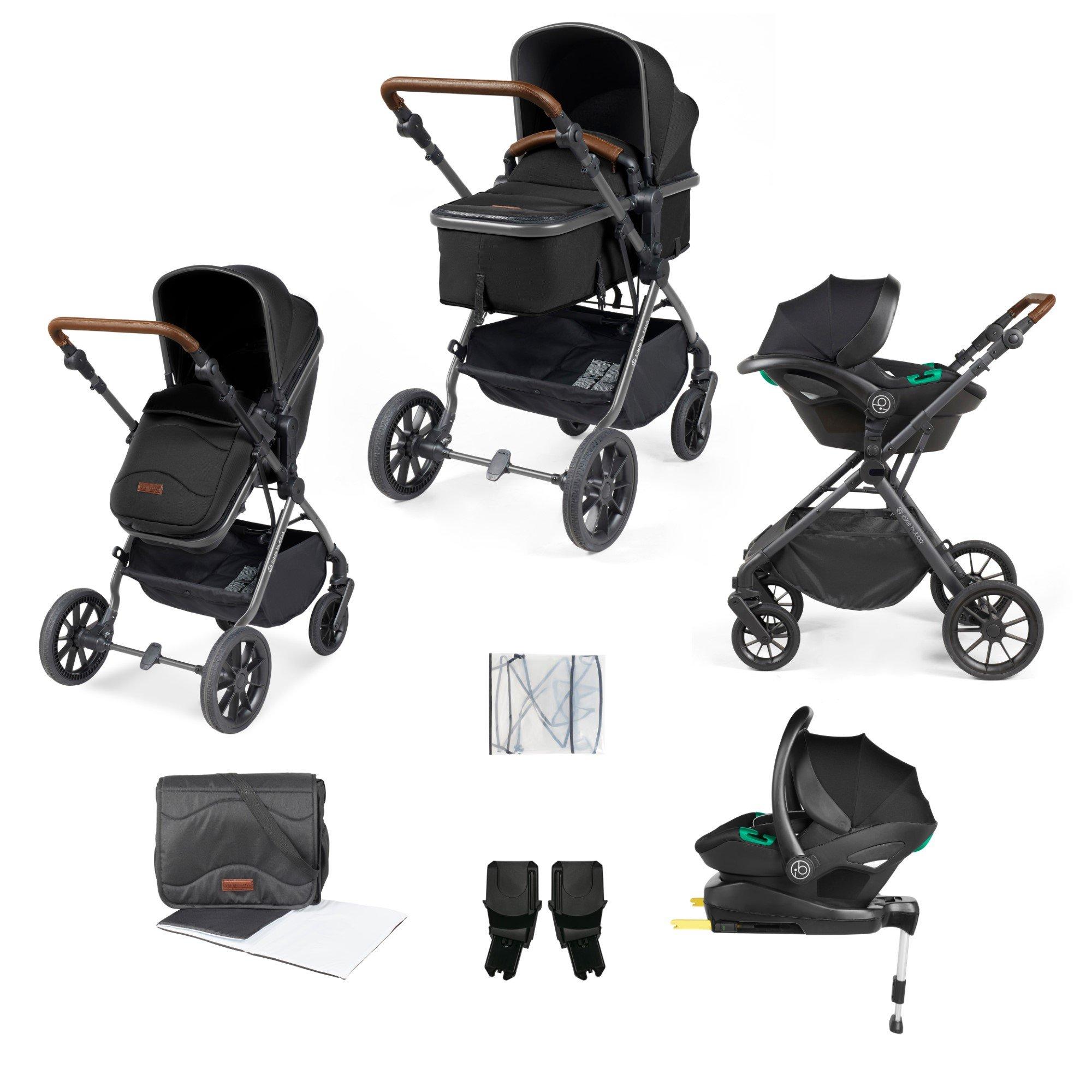 Gunmetal/Black/ - Ickle Bubba - Cosmo All-in-One i-Size Travel System - 1