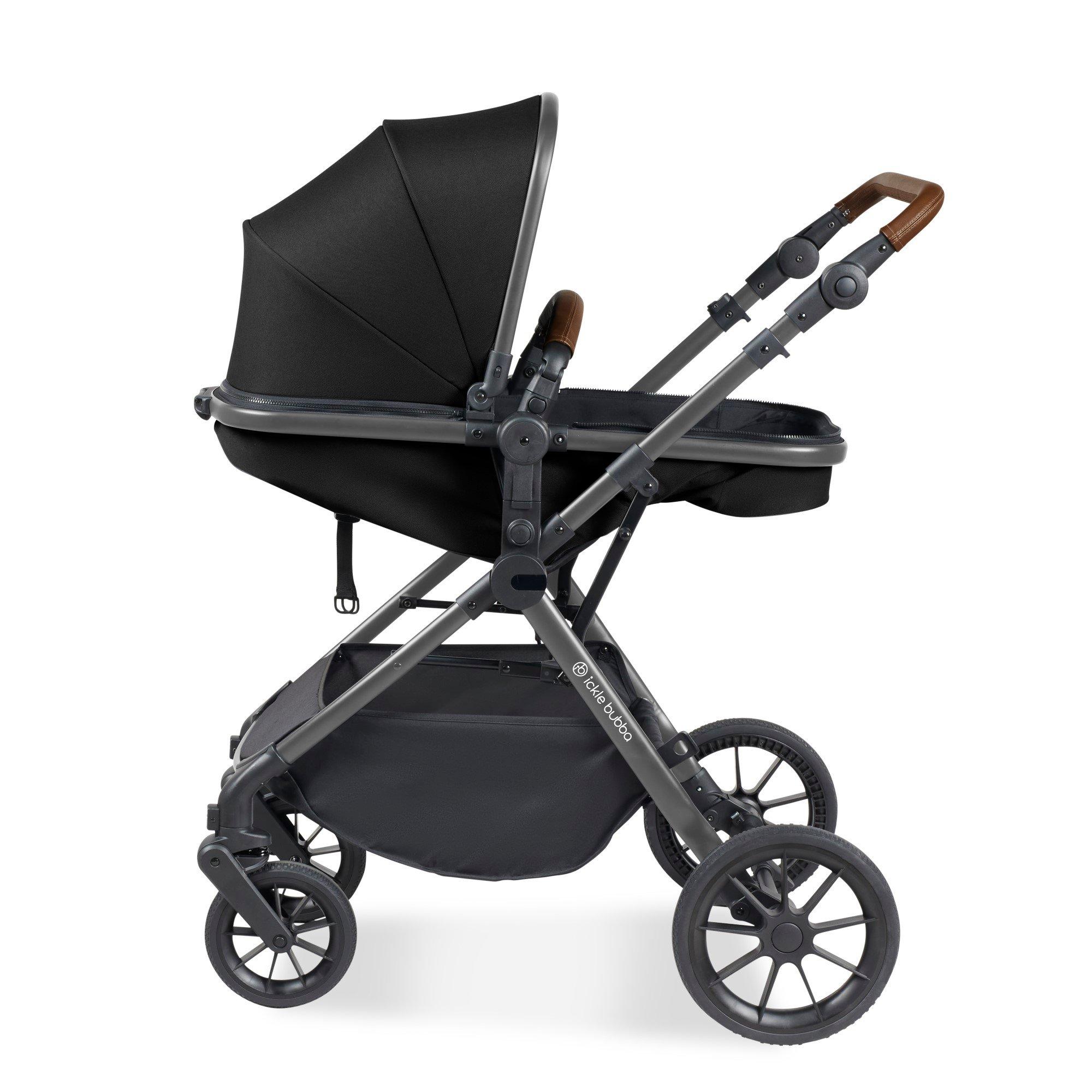 Gunmetal/Black/ - Ickle Bubba - Cosmo All-in-One i-Size Travel System - 6
