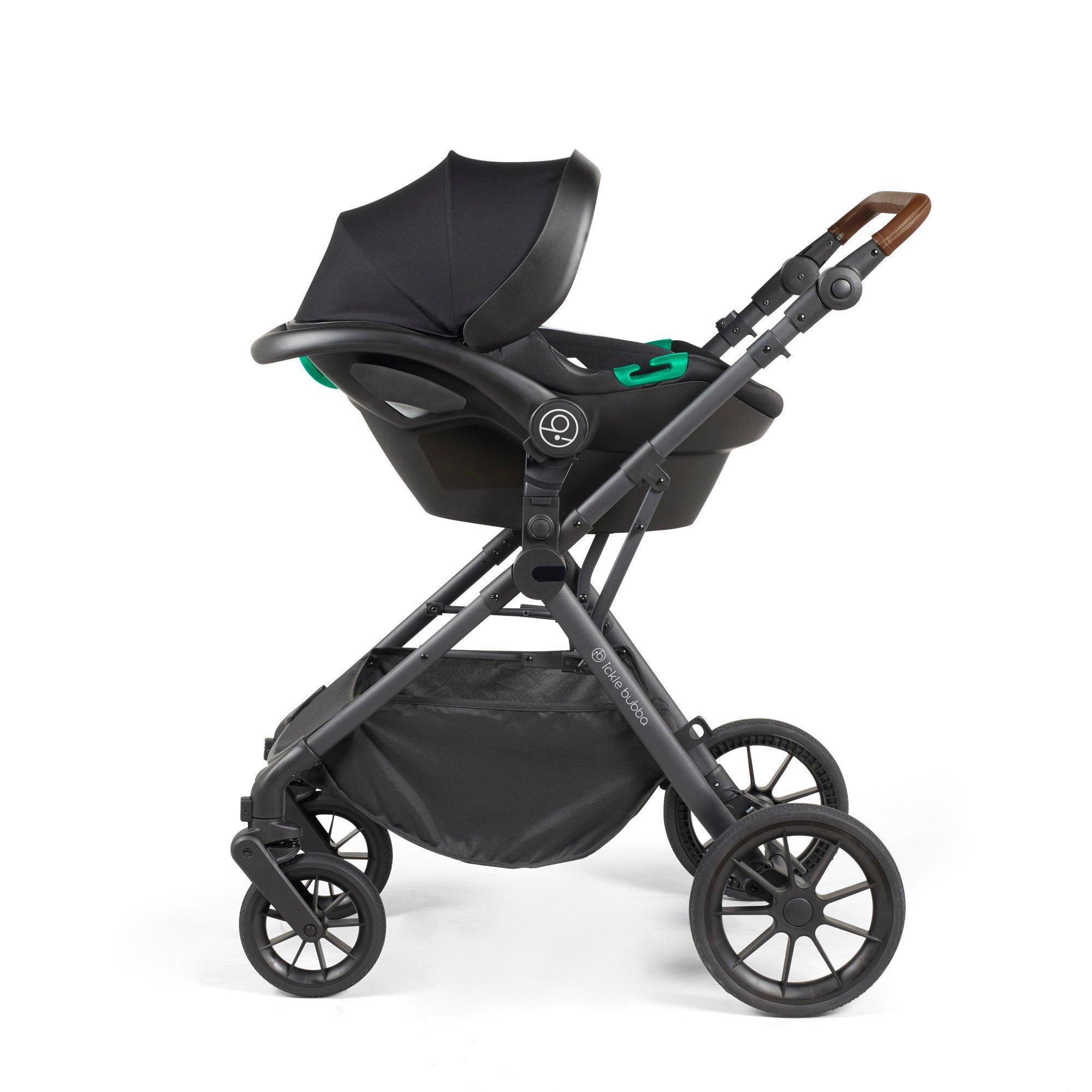 Black/Graphite - Ickle Bubba - Cosmo All-in-One isize Travel System & Isofix Base - 5