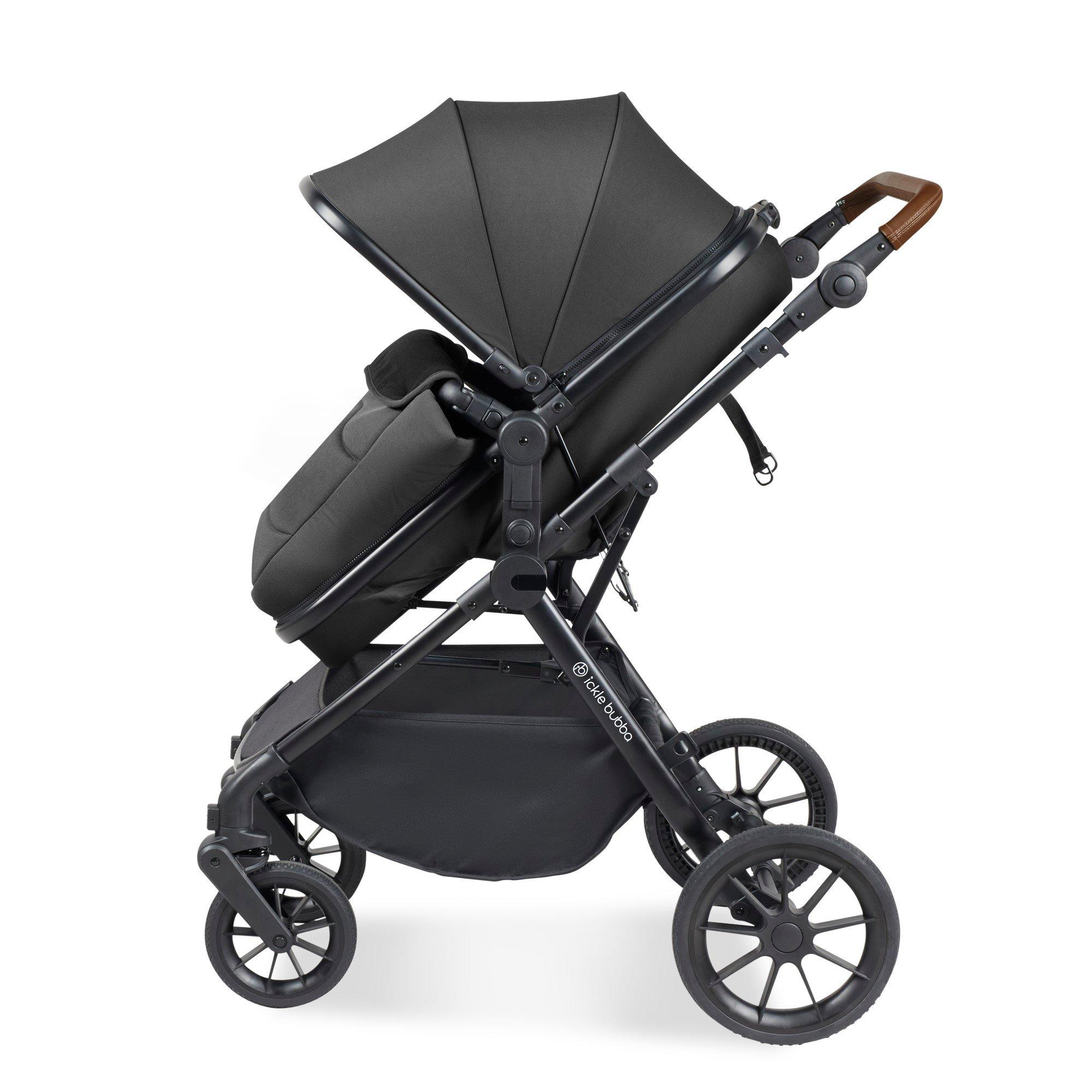 Black/Graphite - Ickle Bubba - Cosmo All-in-One isize Travel System & Isofix Base - 7