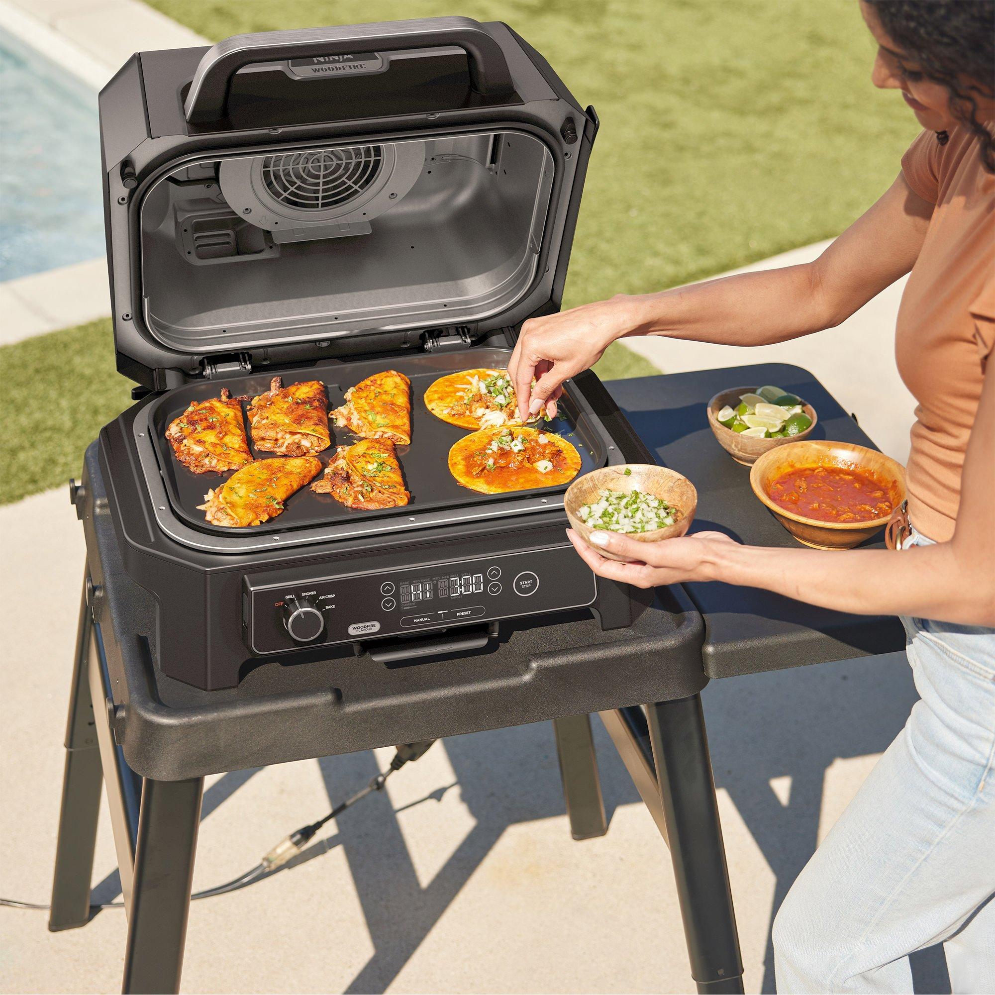 Black - Ninja - Woodfire XL Flat Plate XSKOGXLFPLTEU - 2